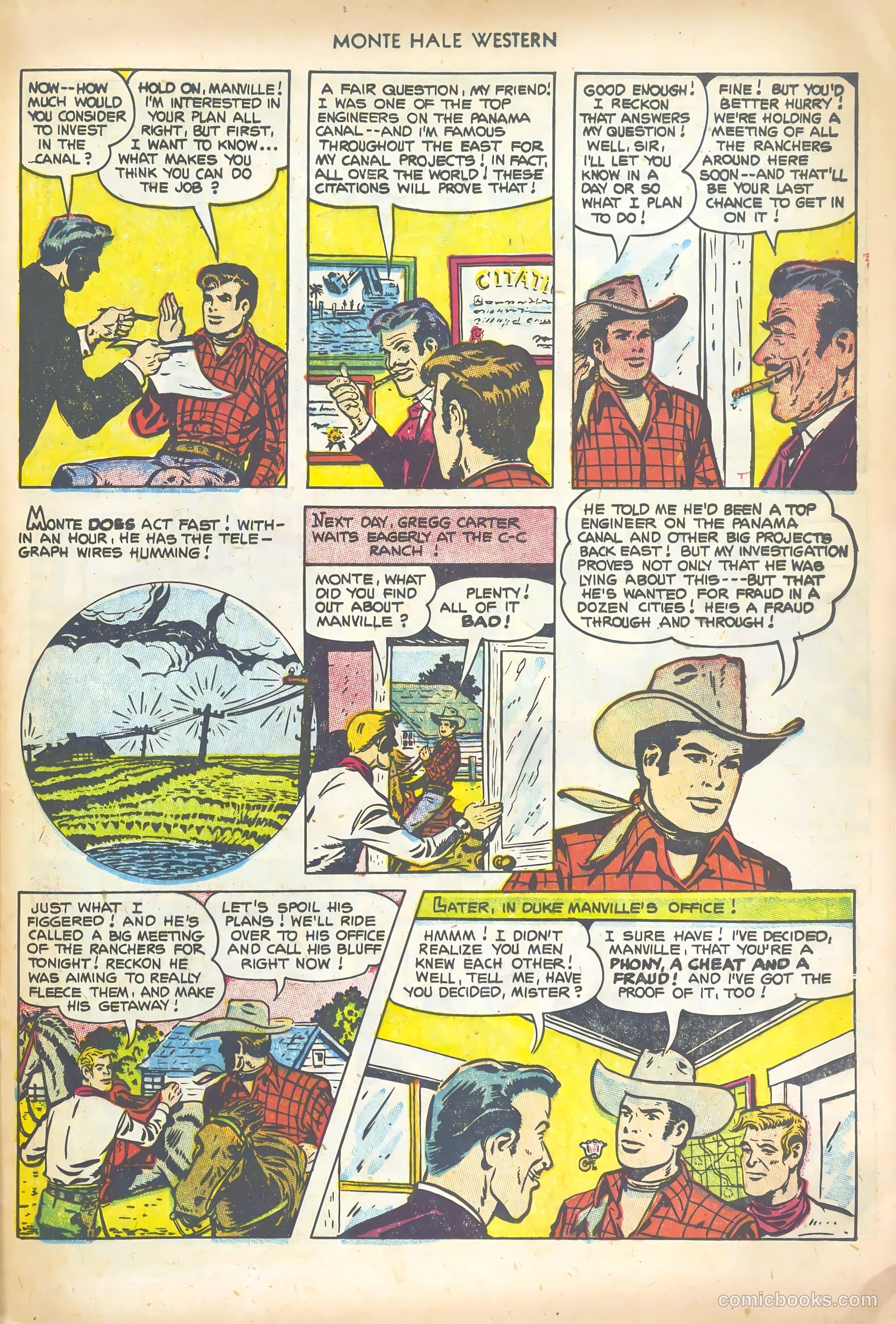 Monte Hale Western #80 (1953) — page 25 of 36