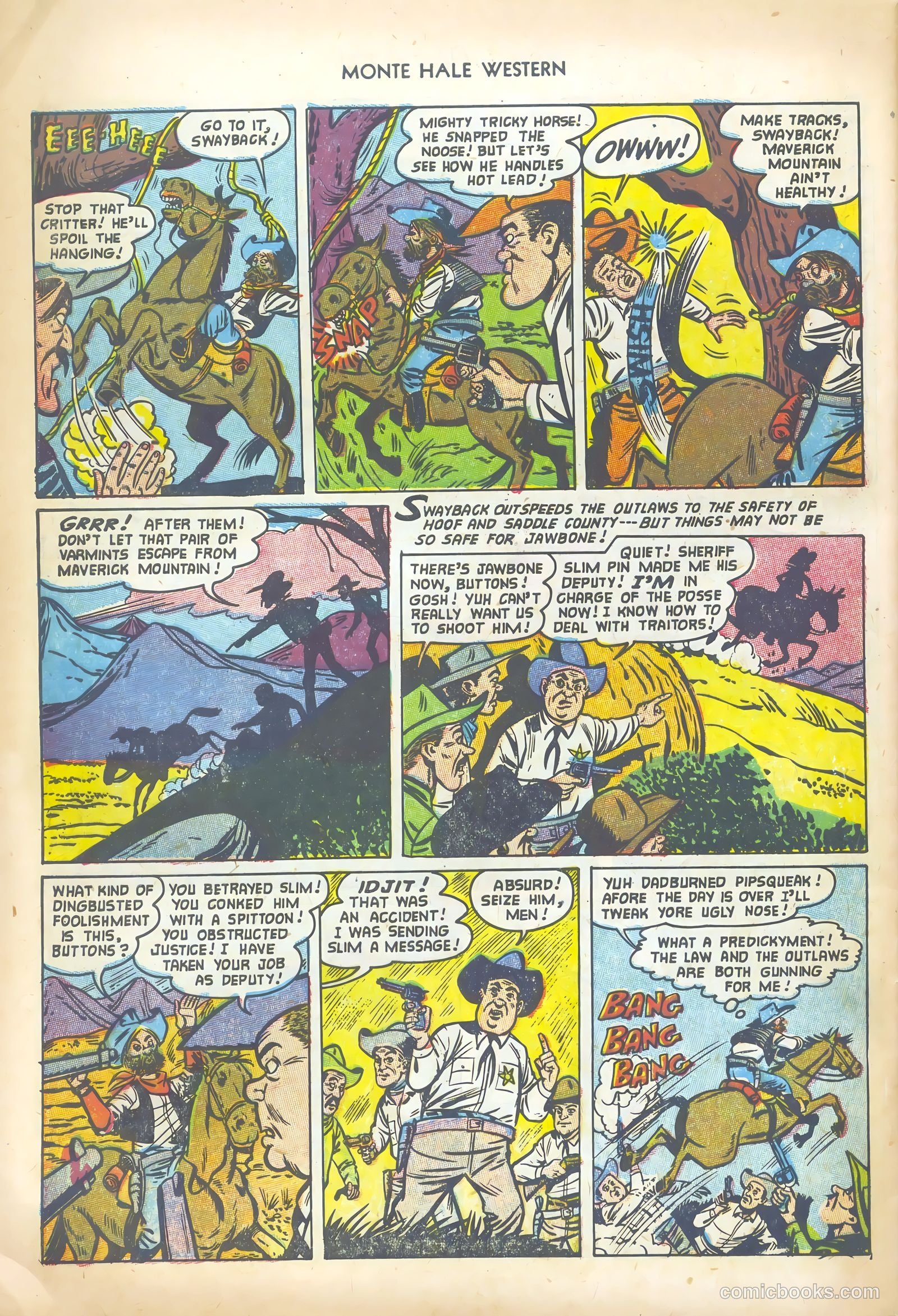 Monte Hale Western #80 (1953) — page 32 of 36