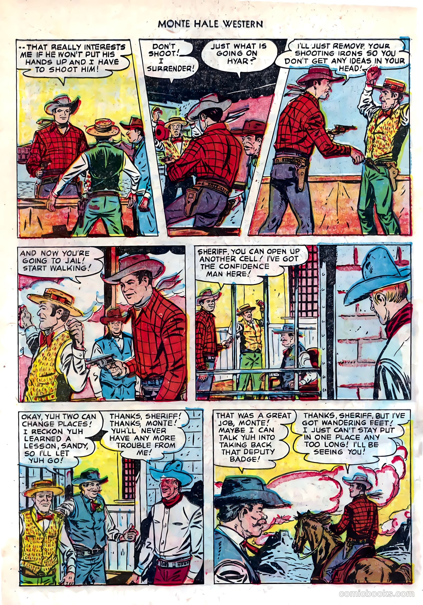 Monte Hale Western #82 (1953) — page 14 of 36