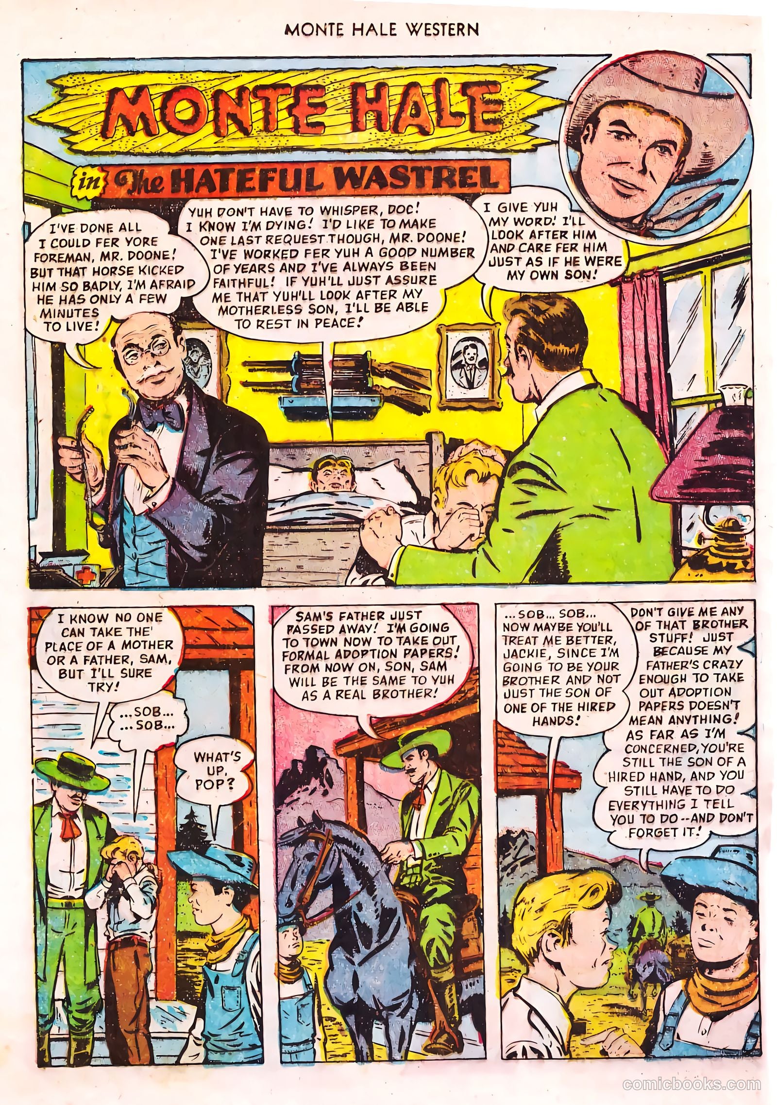 Monte Hale Western #82 (1953) — page 16 of 36