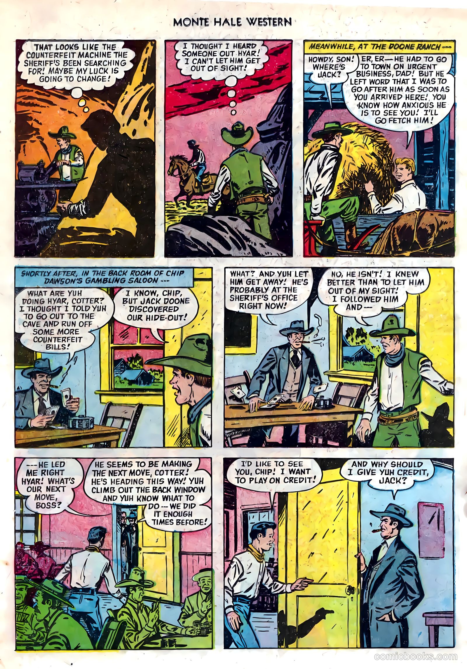 Monte Hale Western #82 (1953) — page 18 of 36