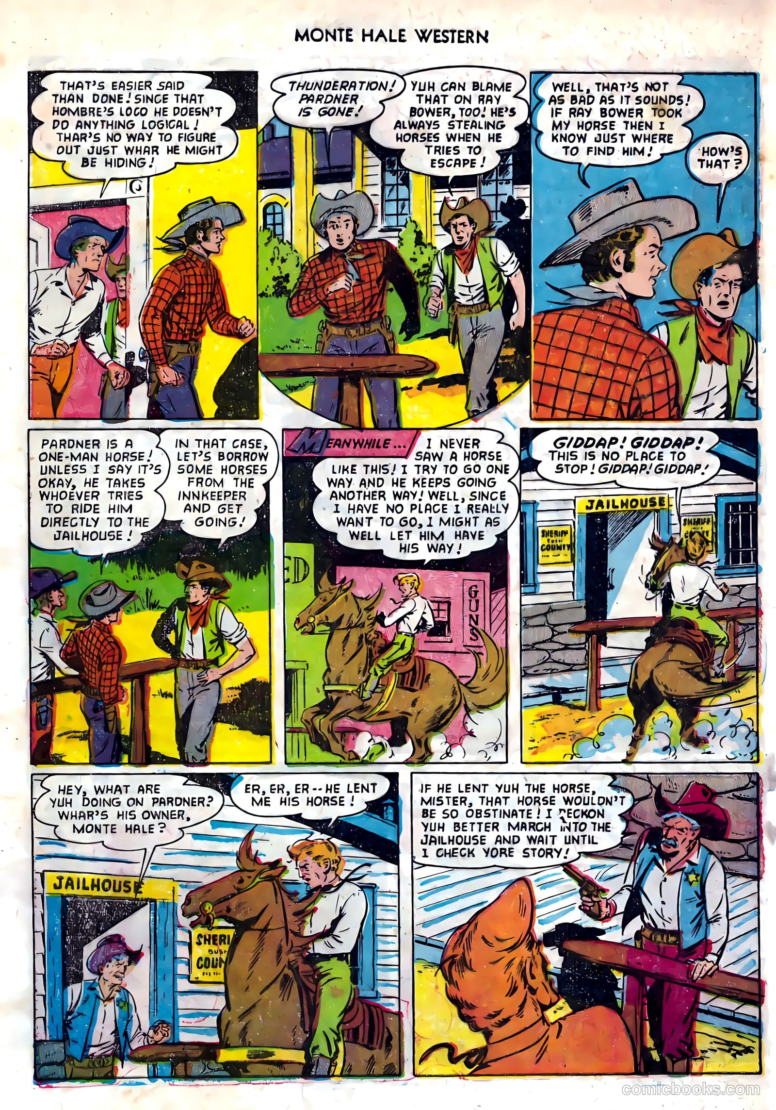 Monte Hale Western #82 (1953) — page 32 of 36