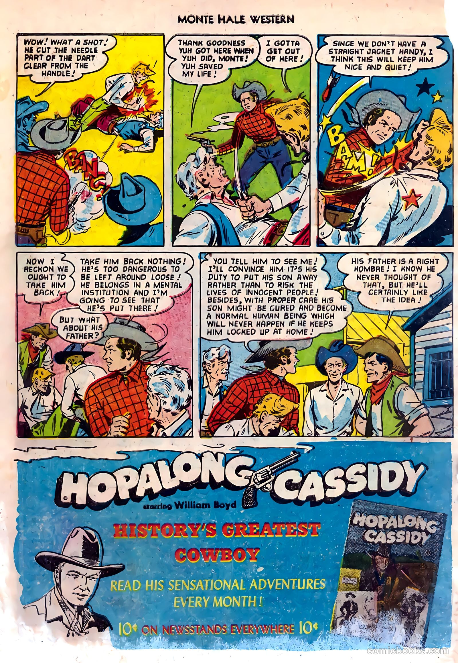 Monte Hale Western #82 (1953) — page 34 of 36