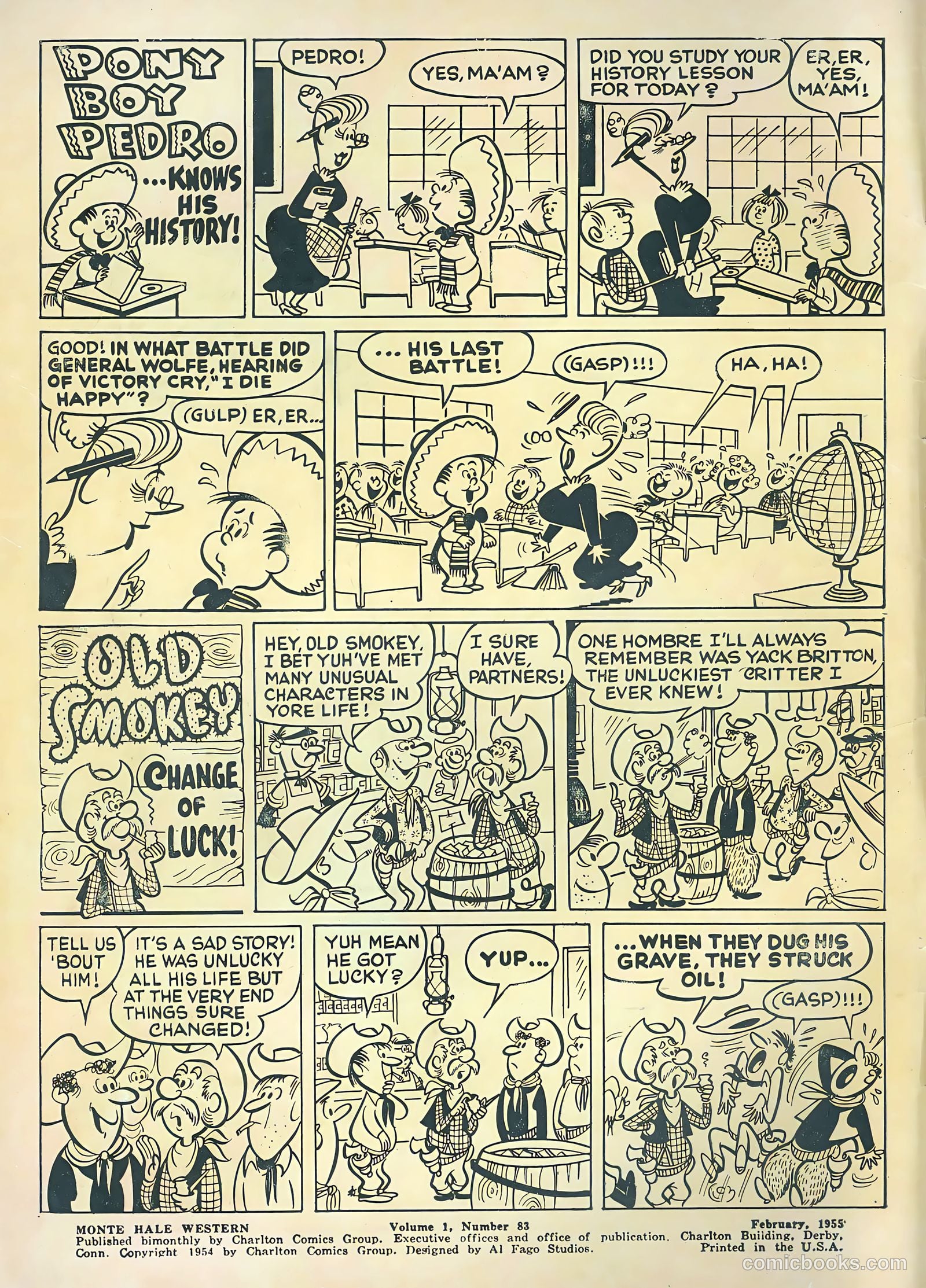 Monte Hale Western #83 (1955) — page 2 of 36