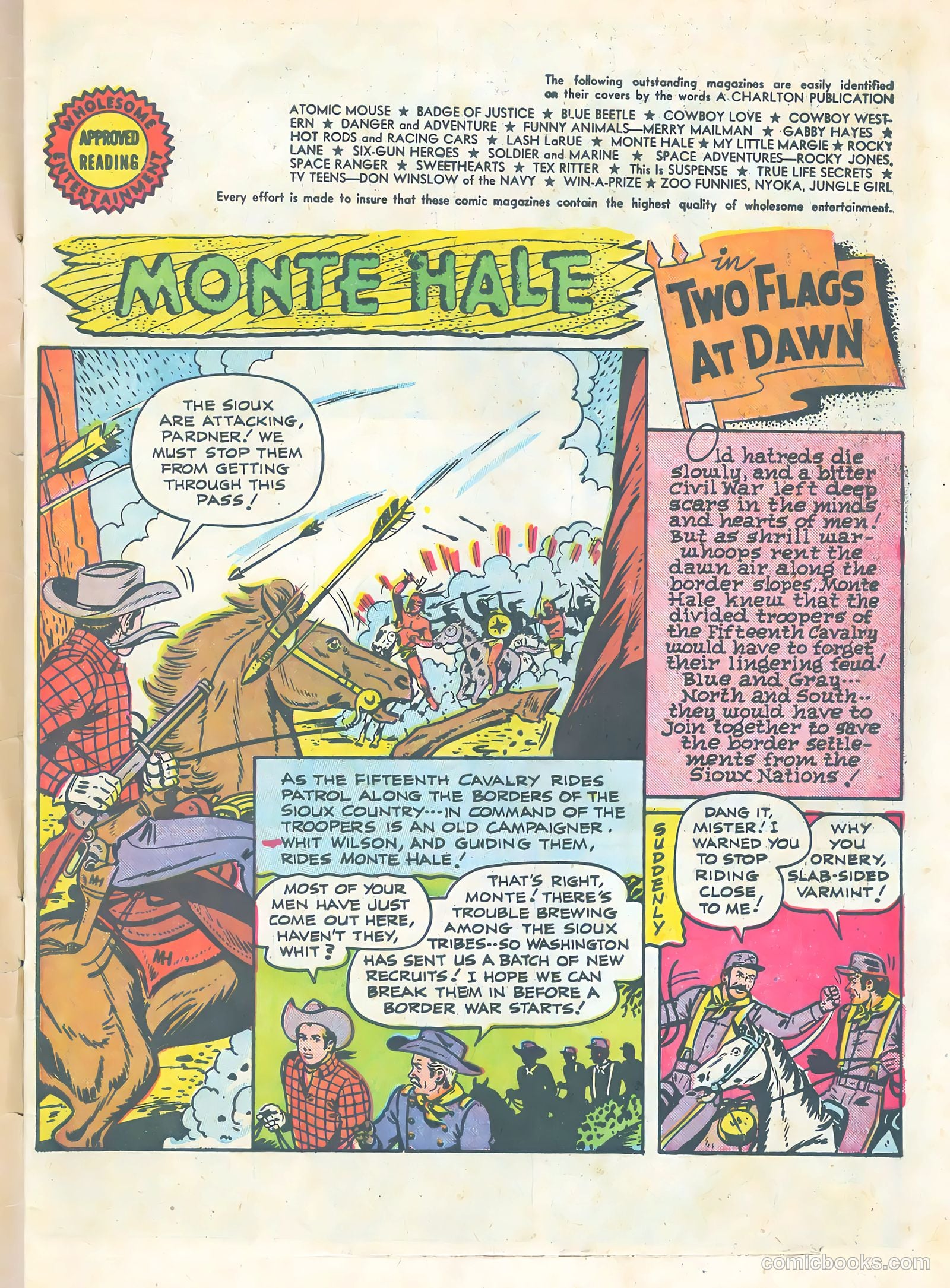 Monte Hale Western #83 (1955) — page 3 of 36