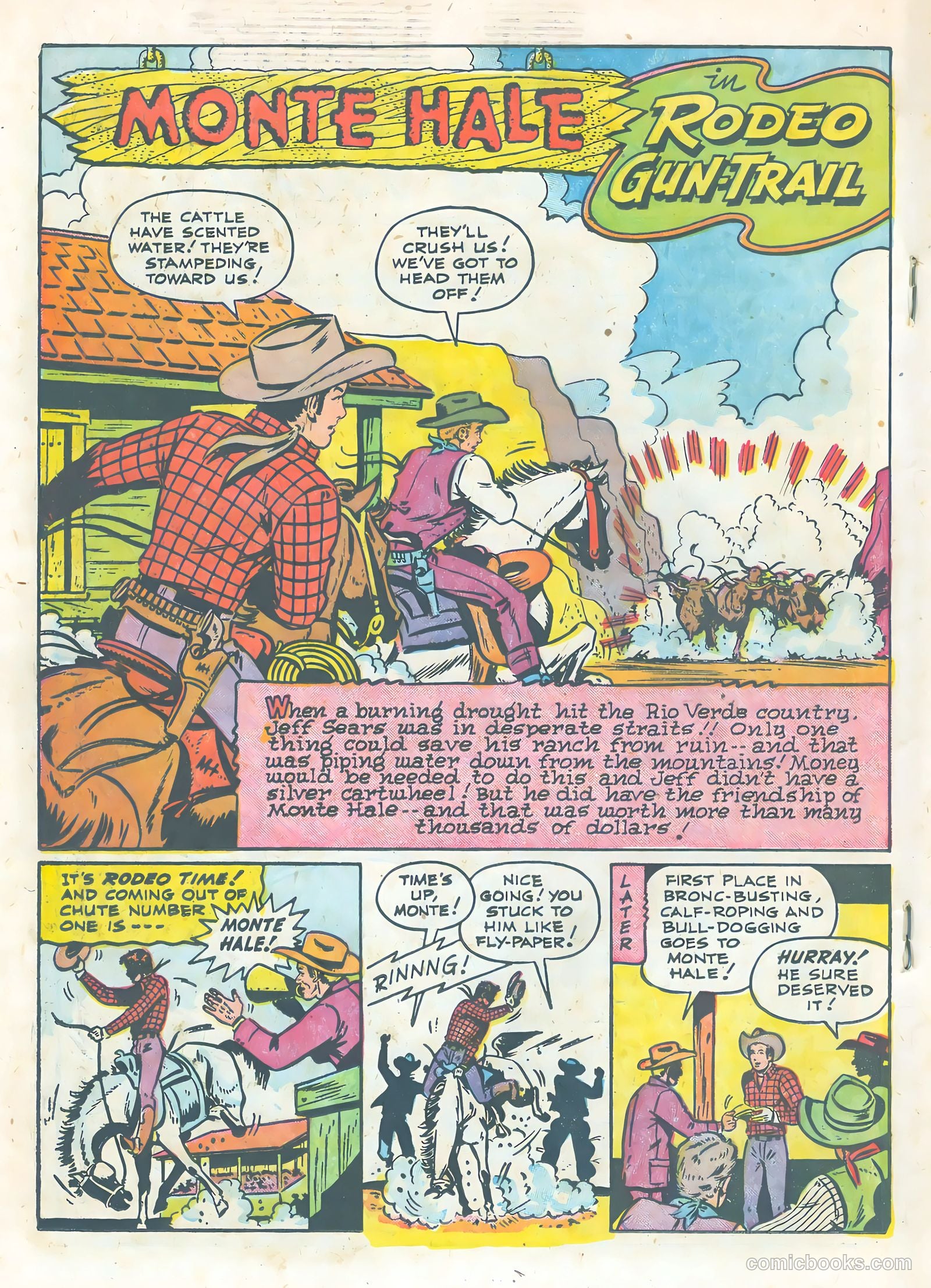 Monte Hale Western #83 (1955) — page 18 of 36