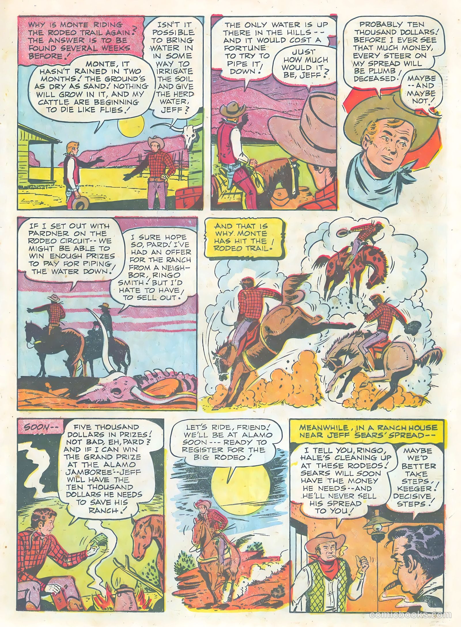 Monte Hale Western #83 (1955) — page 19 of 36