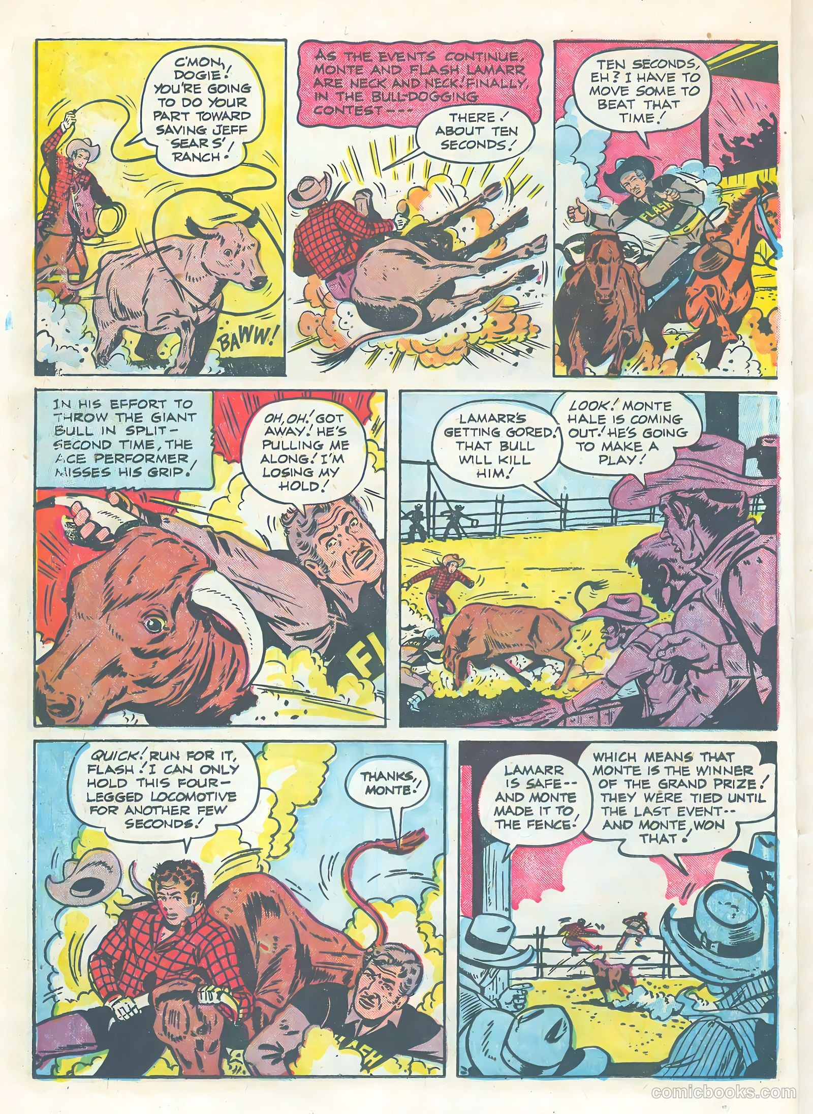 Monte Hale Western #83 (1955) — page 22 of 36