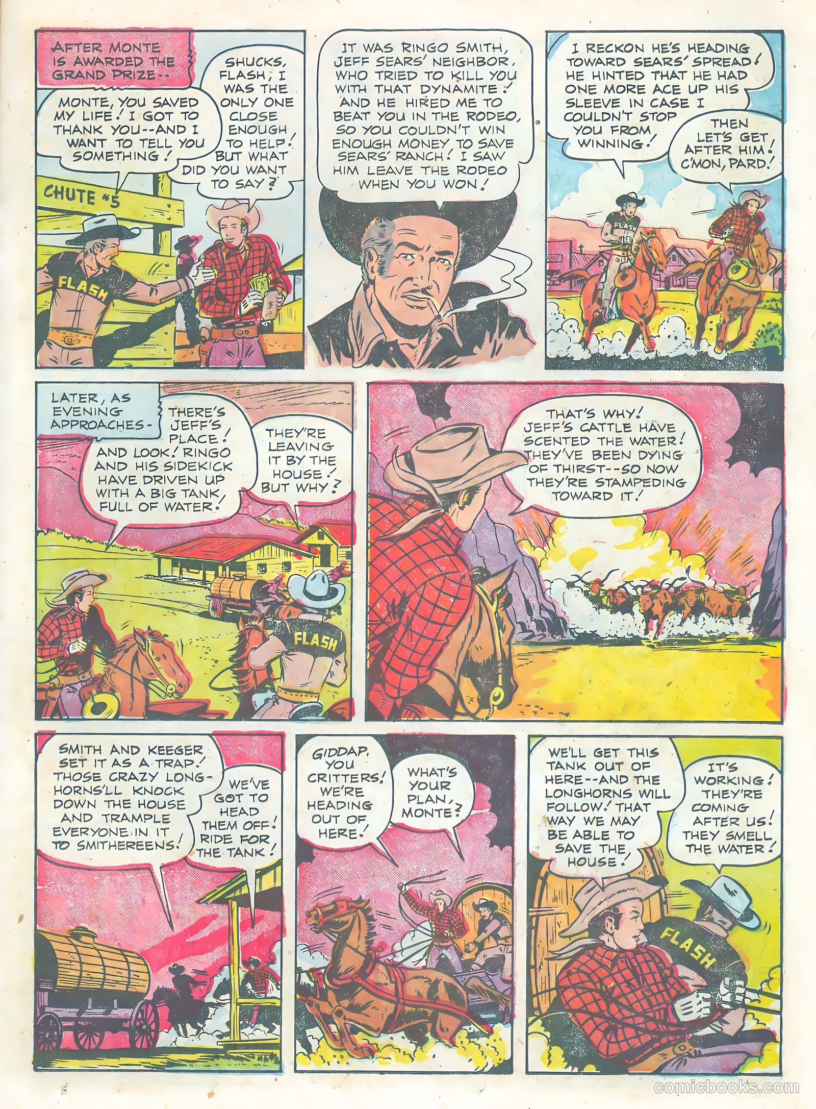 Monte Hale Western #83 (1955) — page 23 of 36