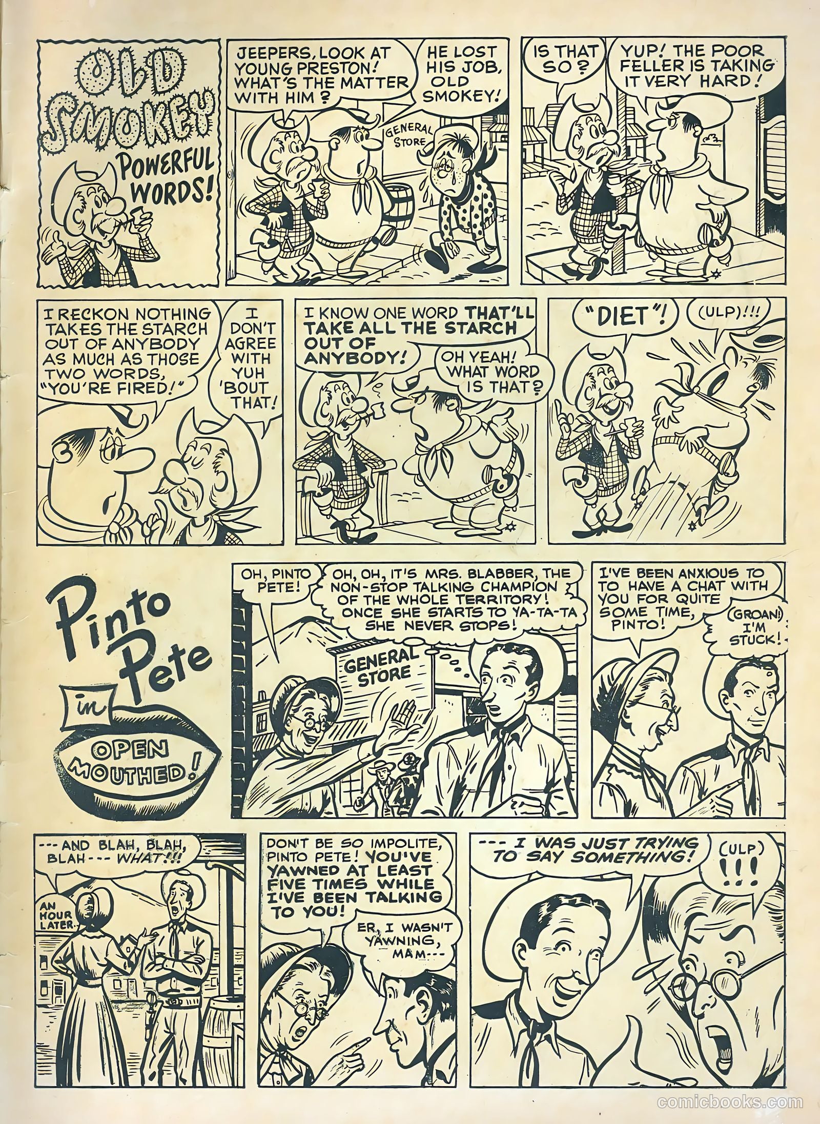 Monte Hale Western #83 (1955) — page 35 of 36