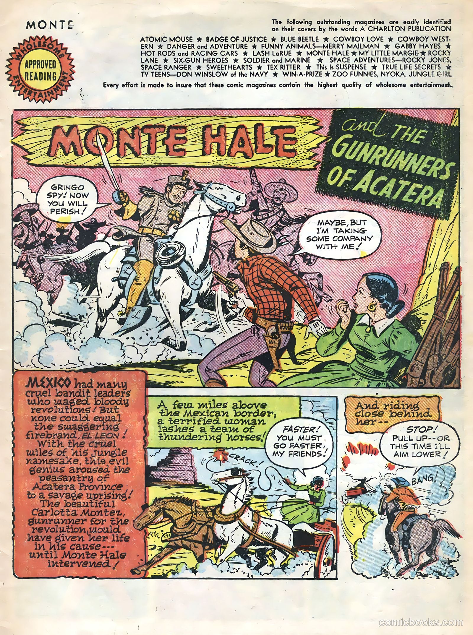 Monte Hale Western #84 (1955) — page 3 of 36