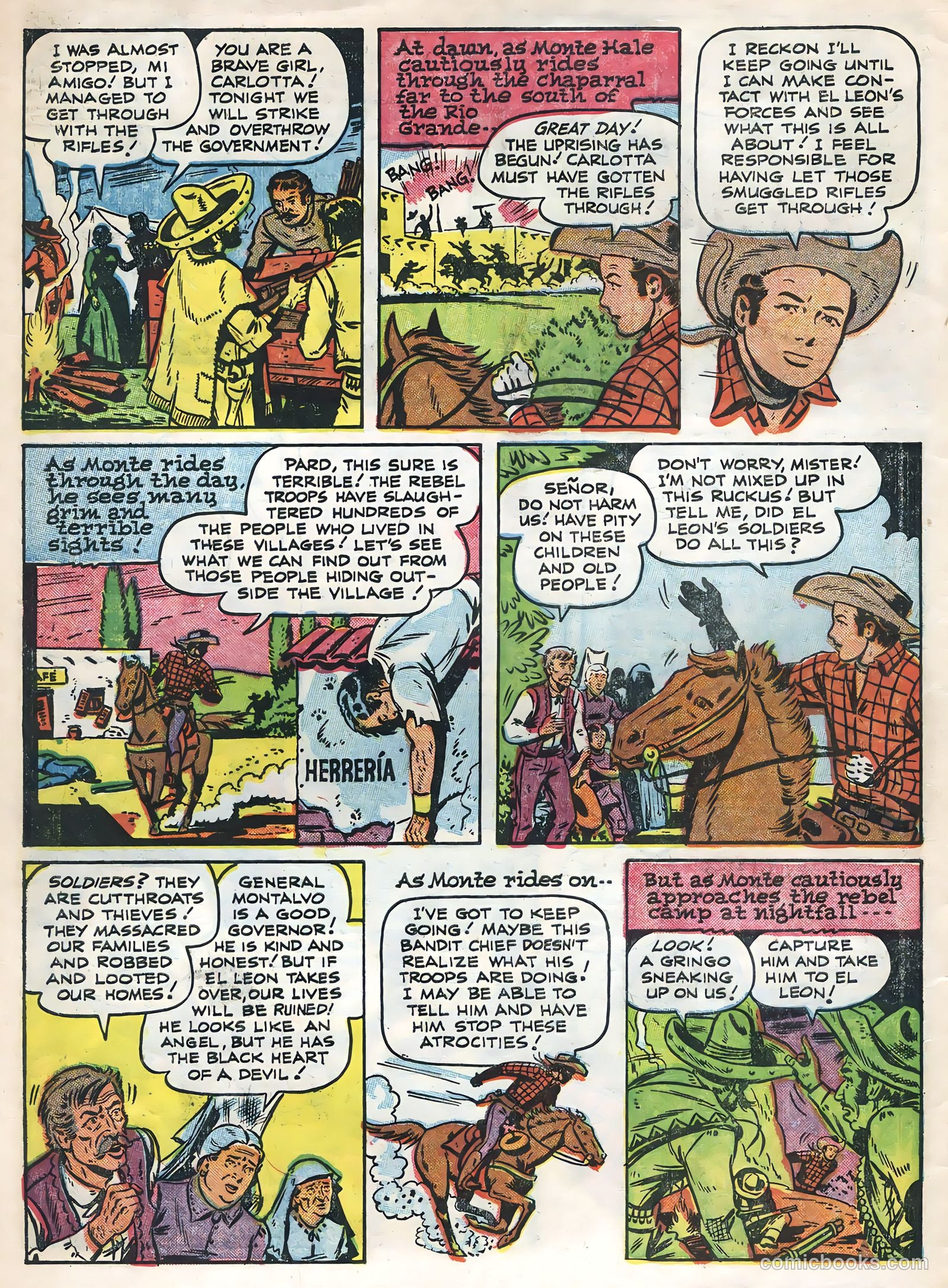 Monte Hale Western #84 (1955) — page 6 of 36