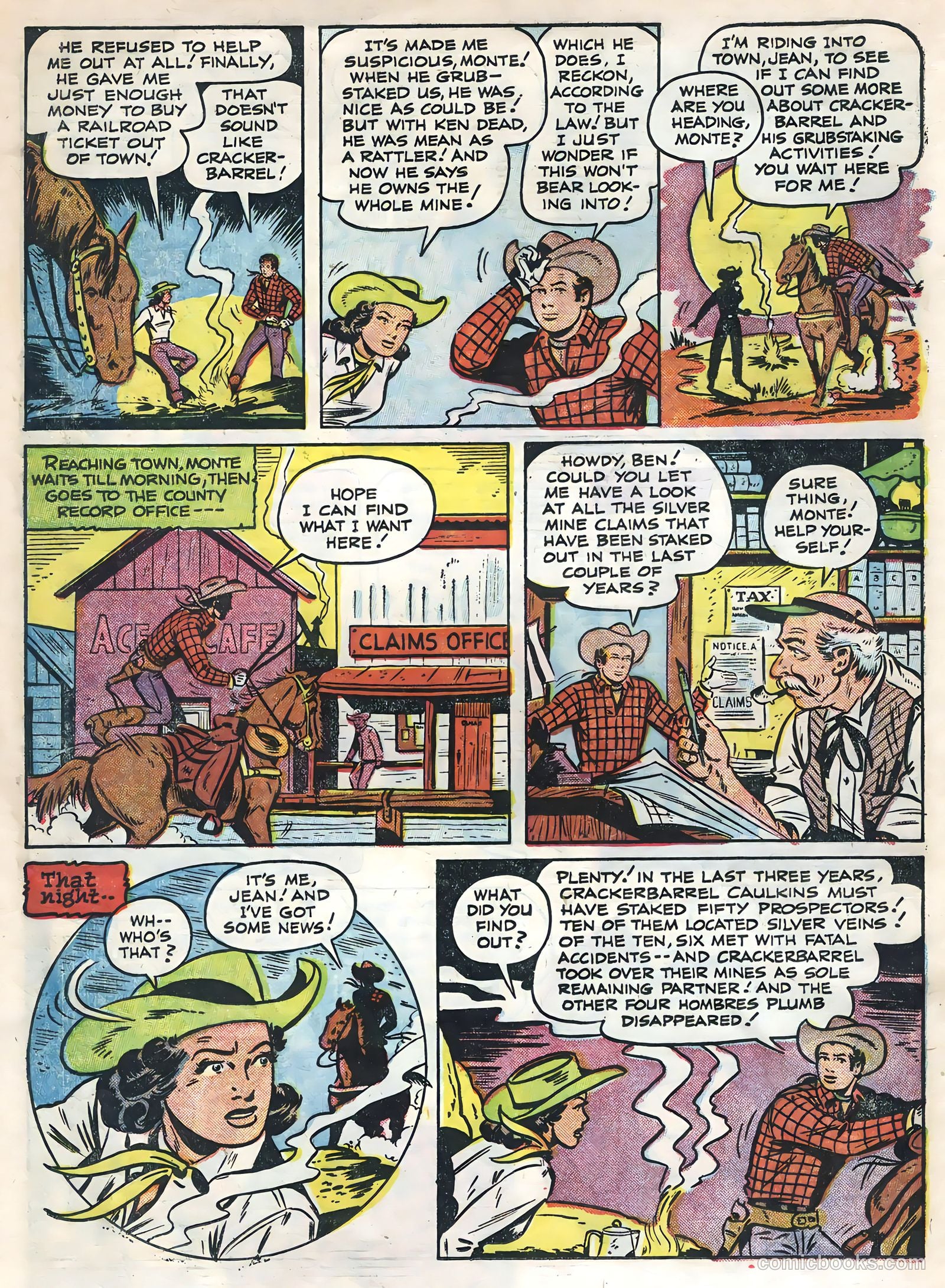 Monte Hale Western #84 (1955) — page 18 of 36