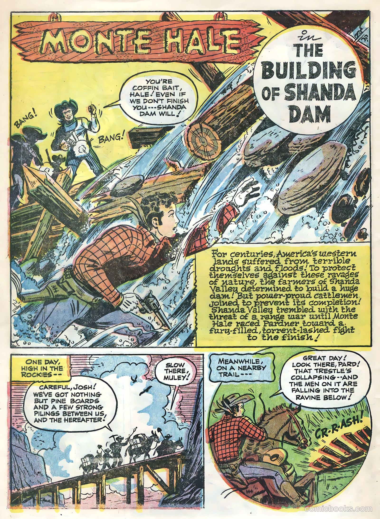Monte Hale Western #84 (1955) — page 28 of 36
