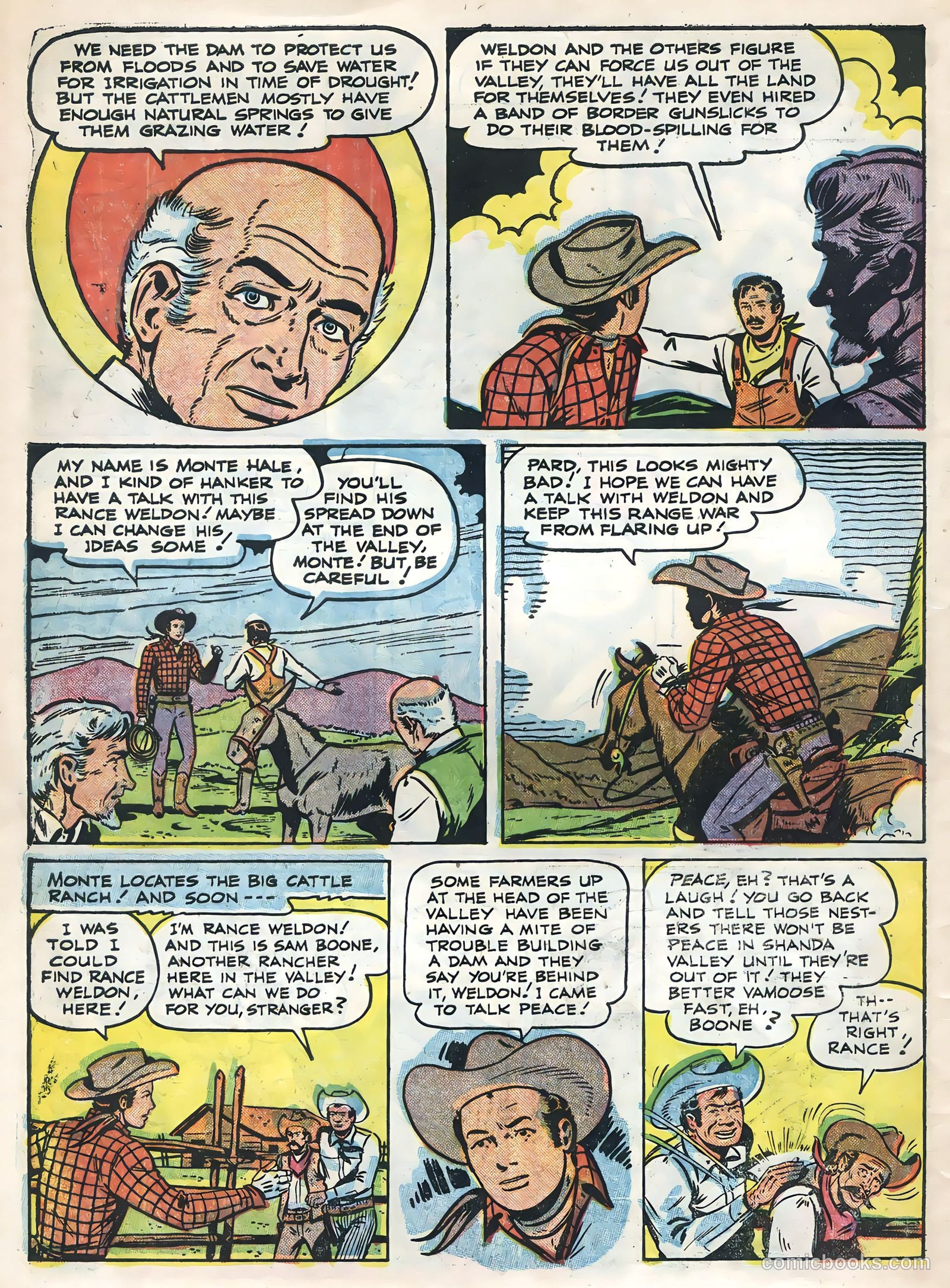 Monte Hale Western #84 (1955) — page 30 of 36