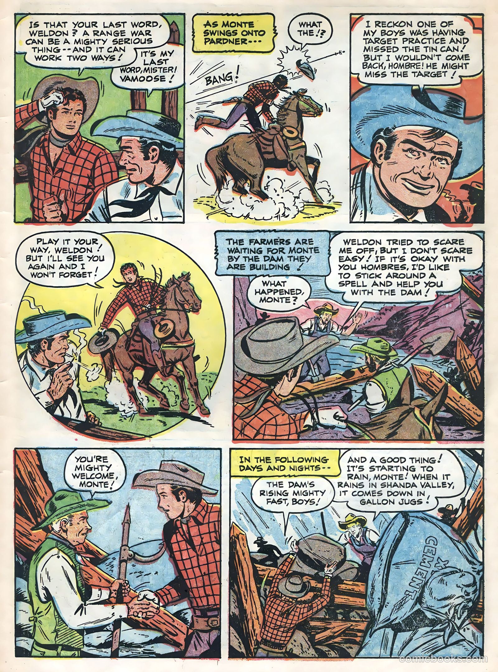 Monte Hale Western #84 (1955) — page 31 of 36