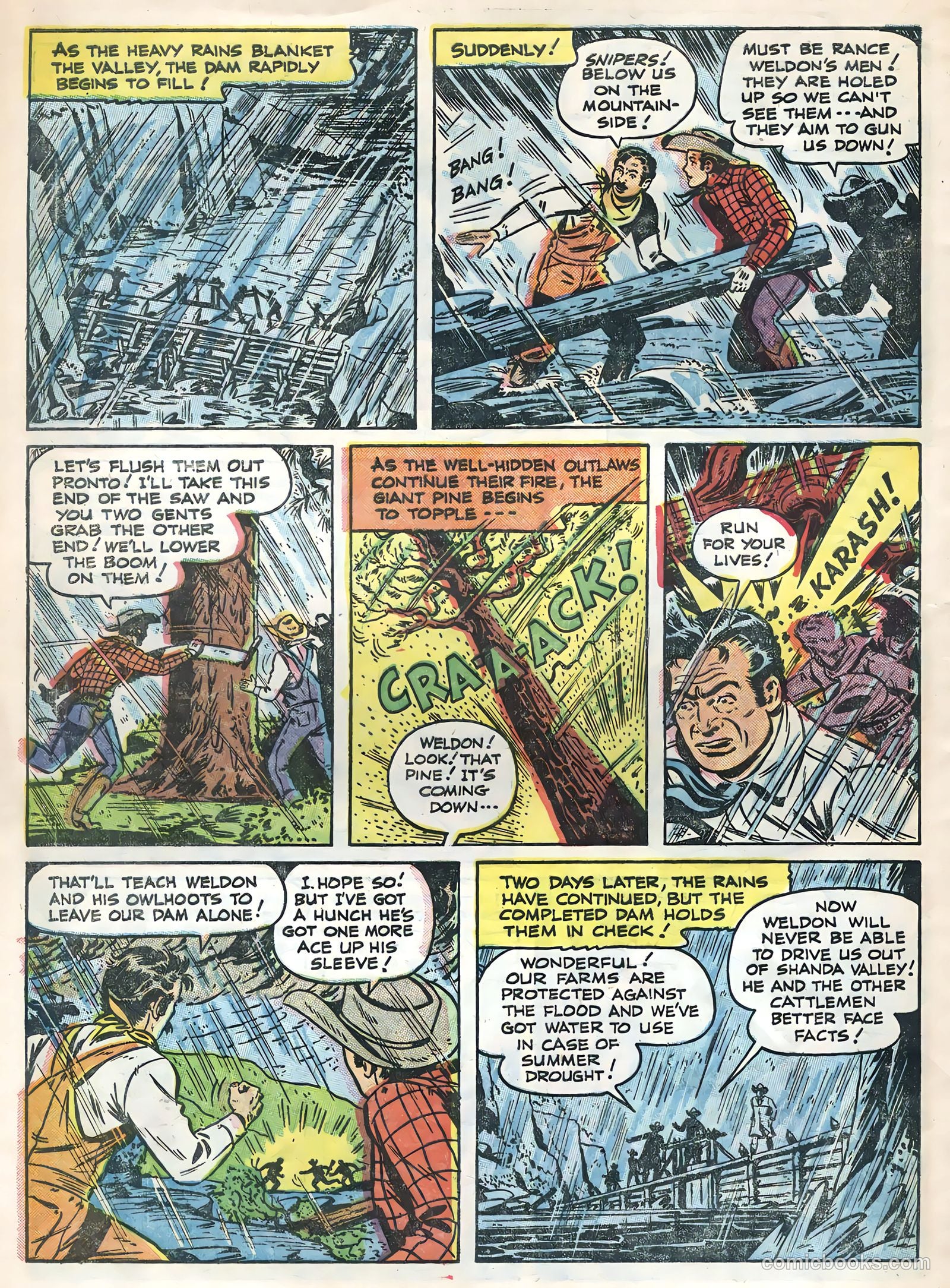 Monte Hale Western #84 (1955) — page 32 of 36