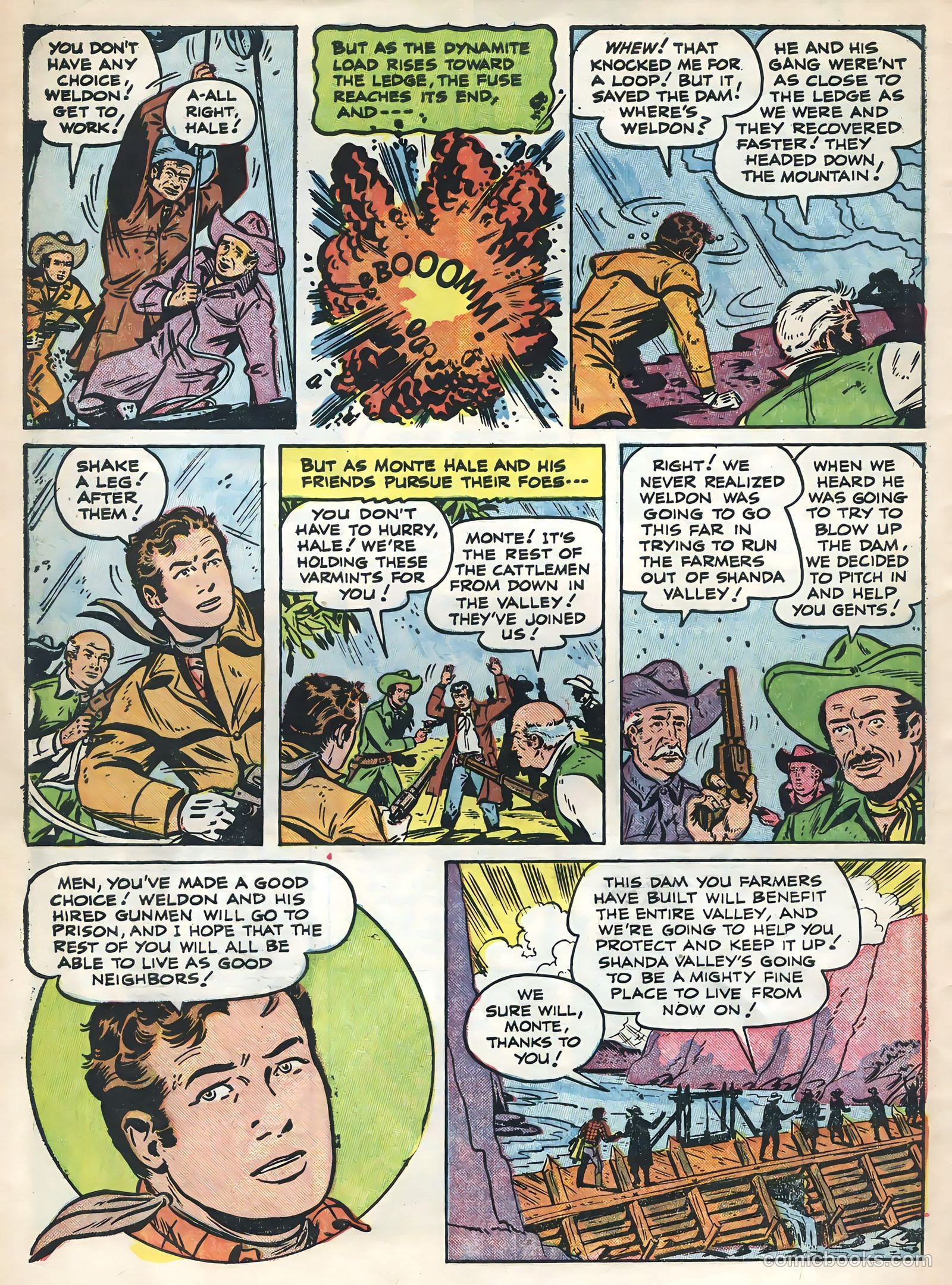 Monte Hale Western #84 (1955) — page 34 of 36