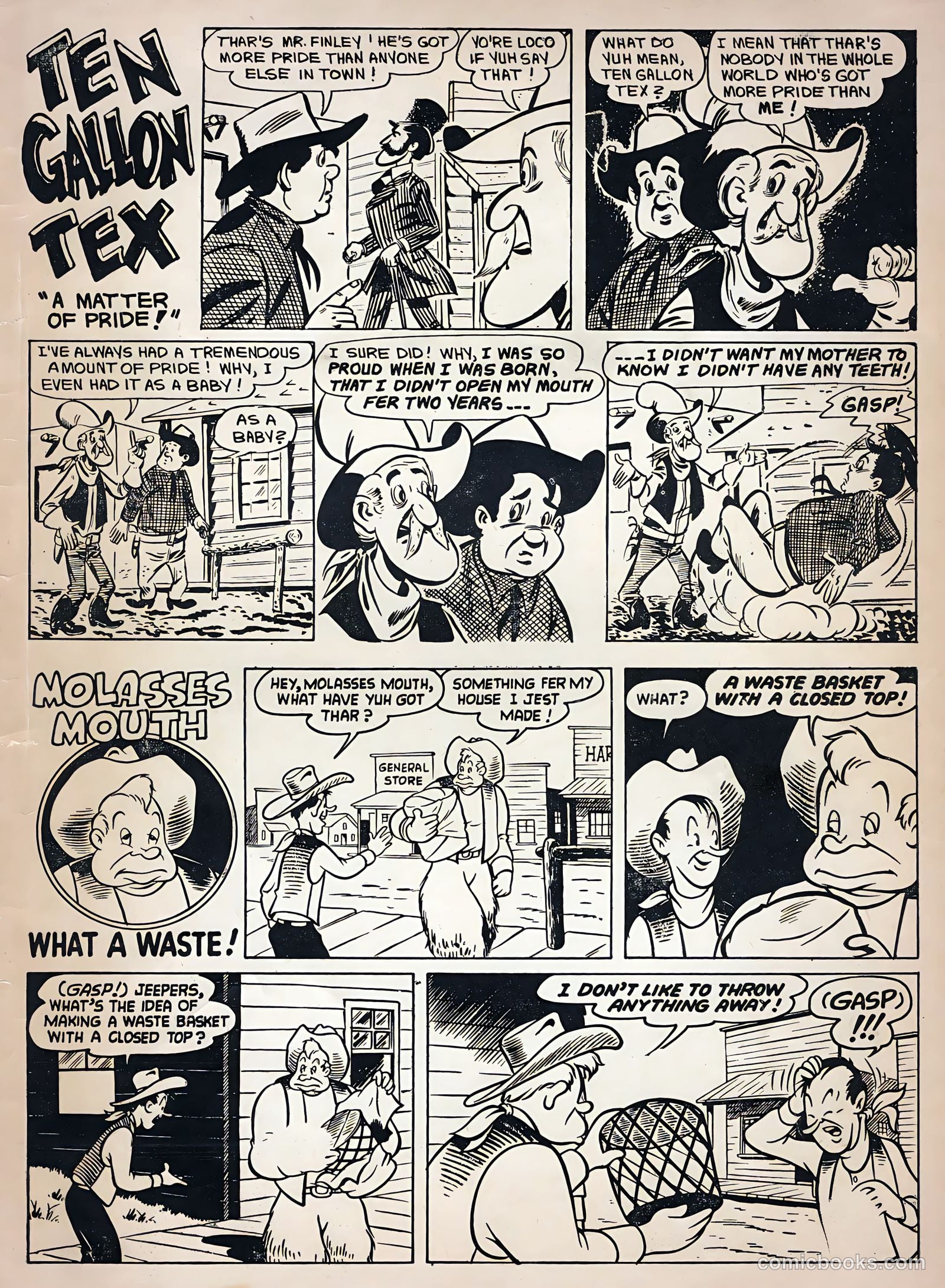 Monte Hale Western #84 (1955) — page 35 of 36