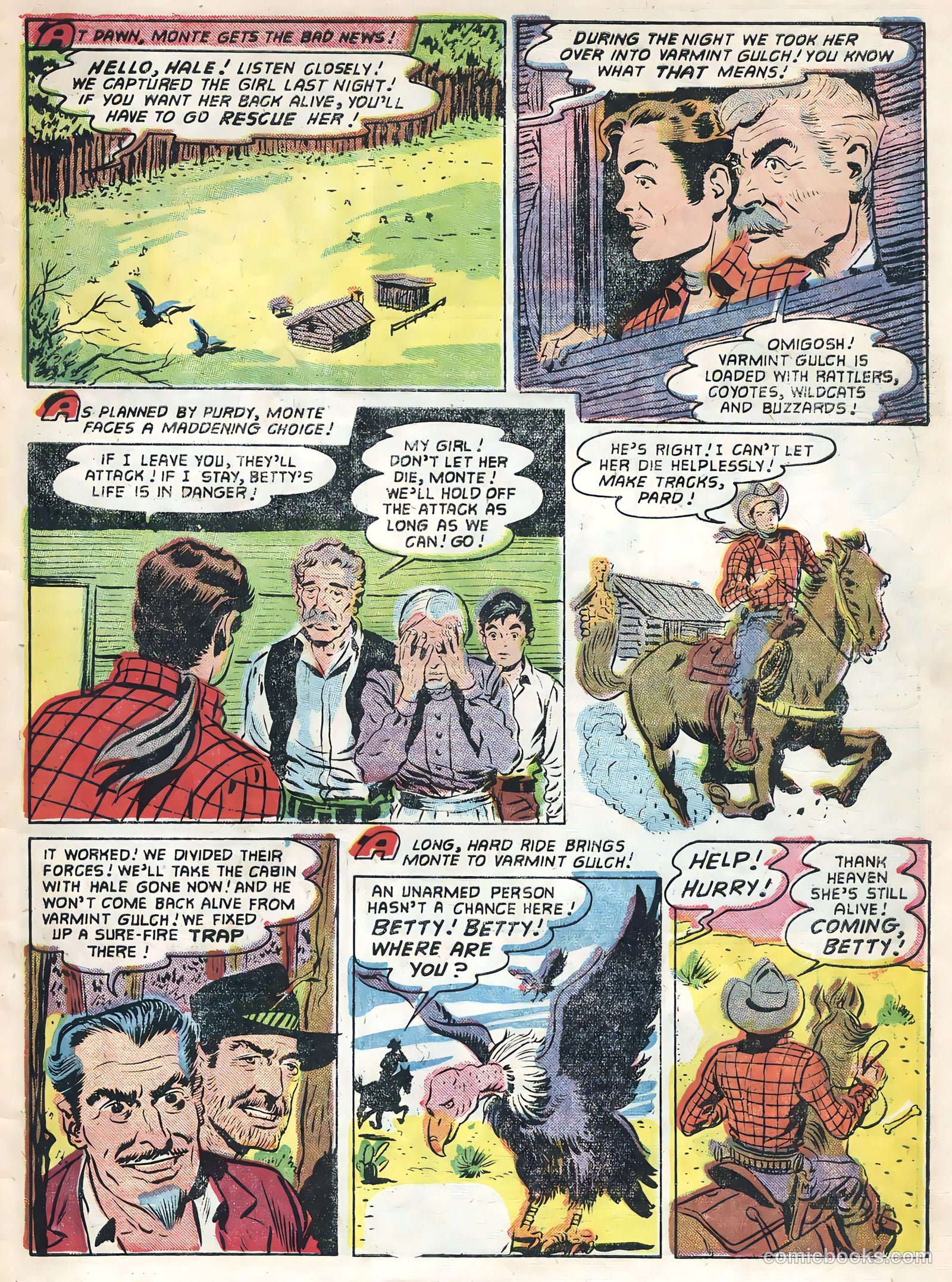 Monte Hale Western #85 (1955) — page 31 of 36