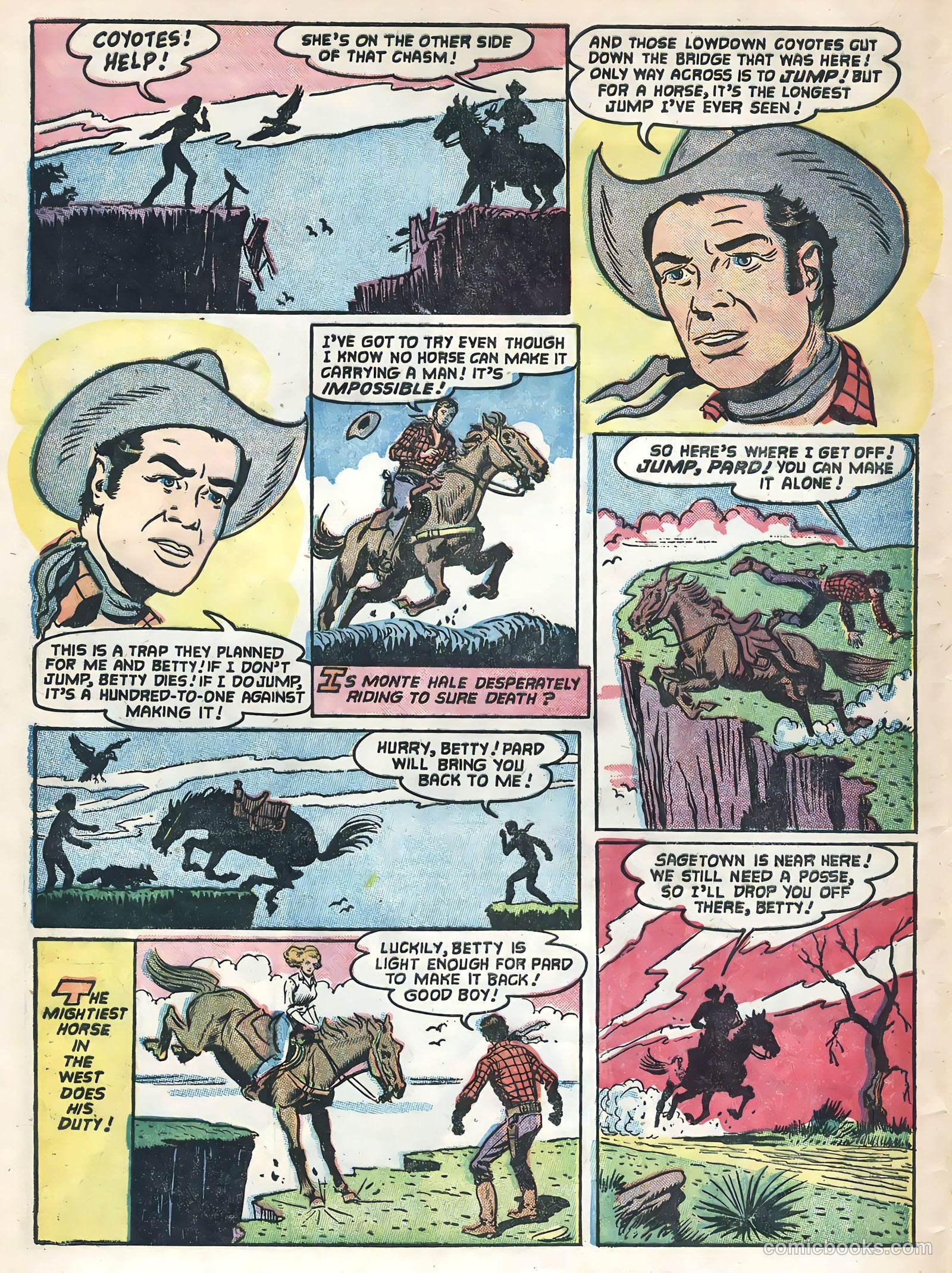 Monte Hale Western #85 (1955) — page 32 of 36