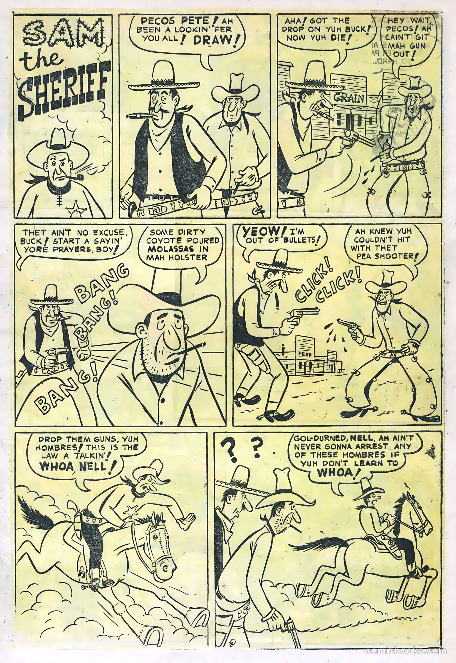 Monte Hale Western #85 (1955) — page 9 of 36