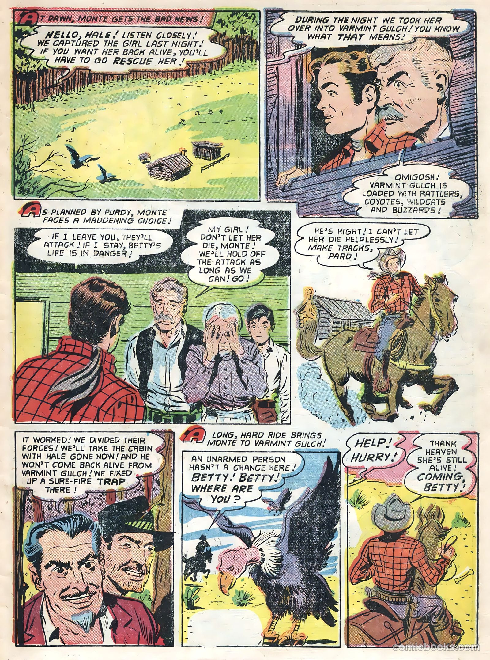 Monte Hale Western #85 (1955) — page 31 of 36