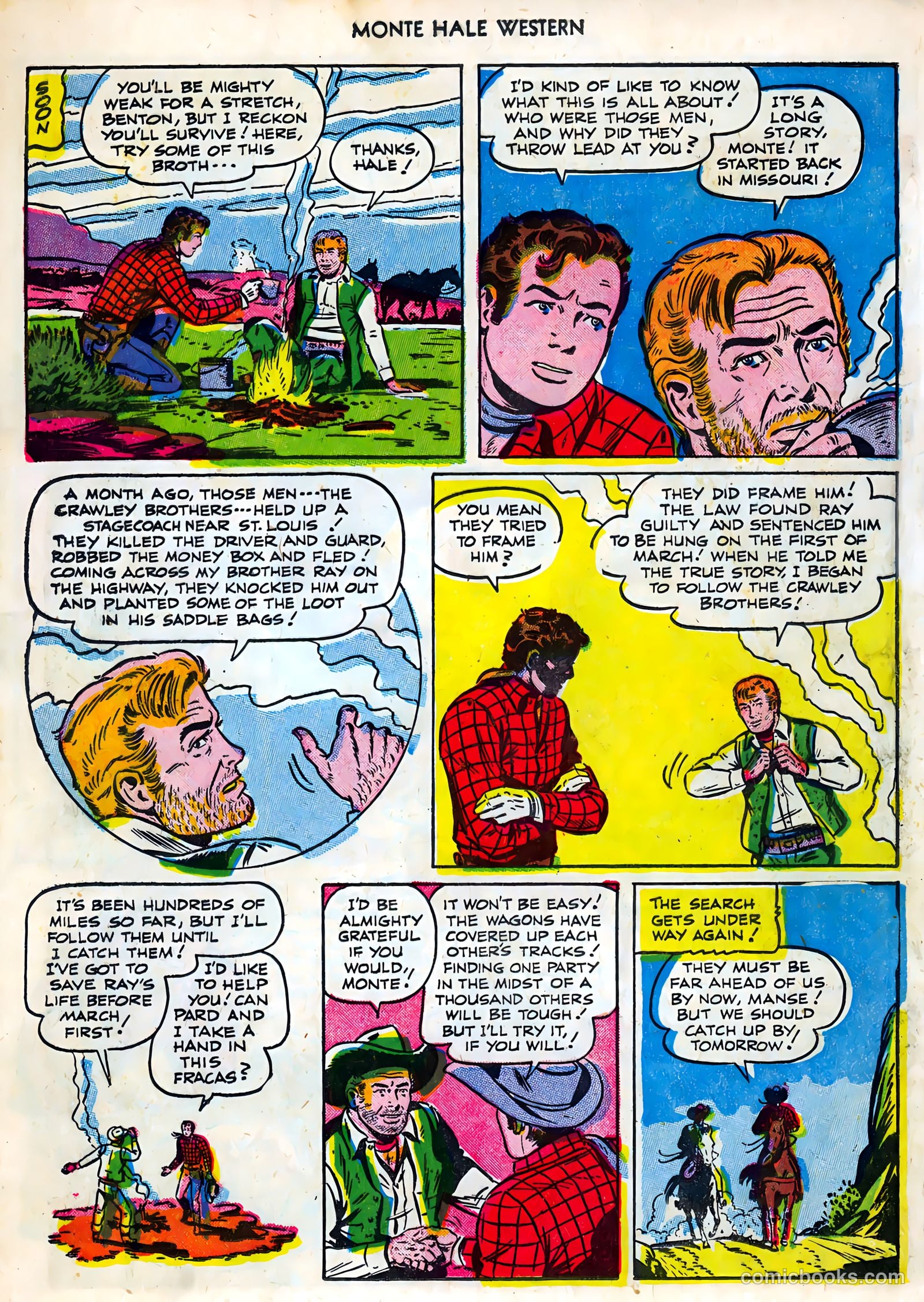 Monte Hale Western #86 (1955) — page 16 of 36