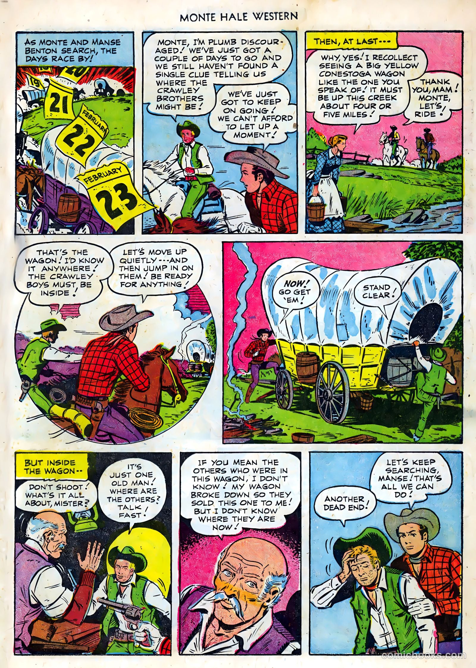 Monte Hale Western #86 (1955) — page 17 of 36