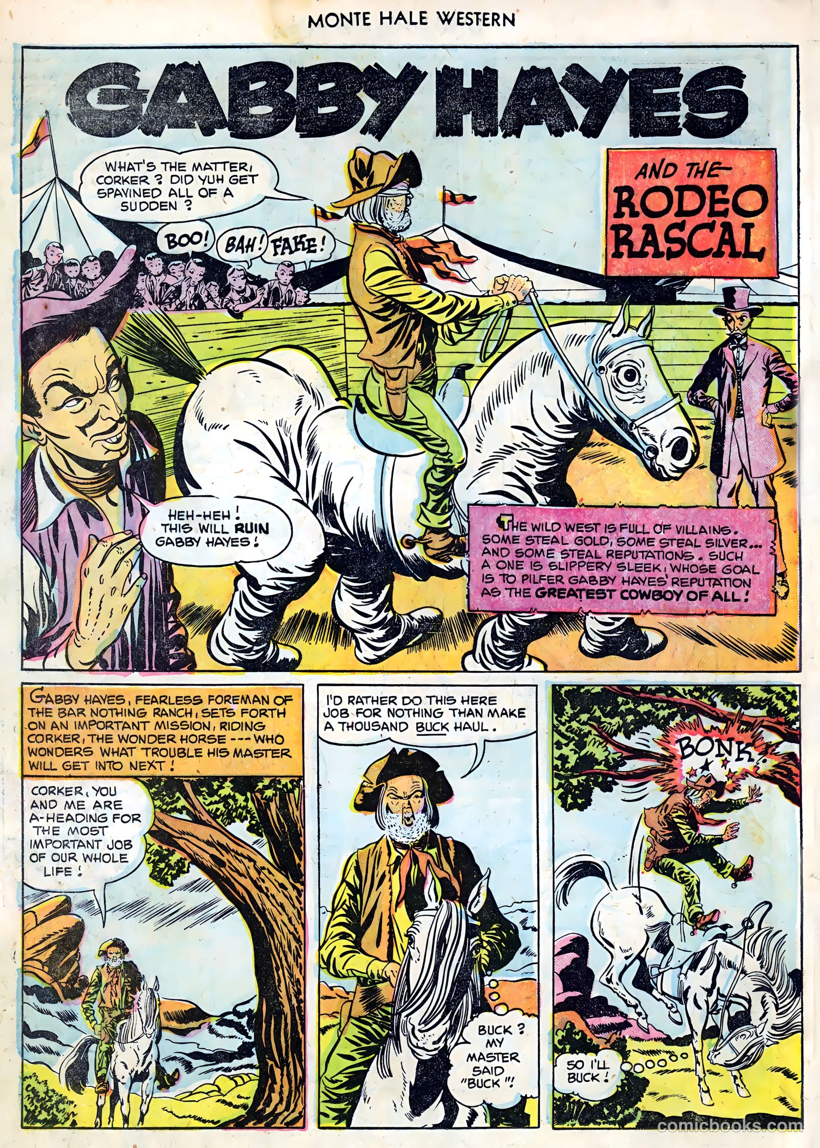 Monte Hale Western #86 (1955) — page 22 of 36
