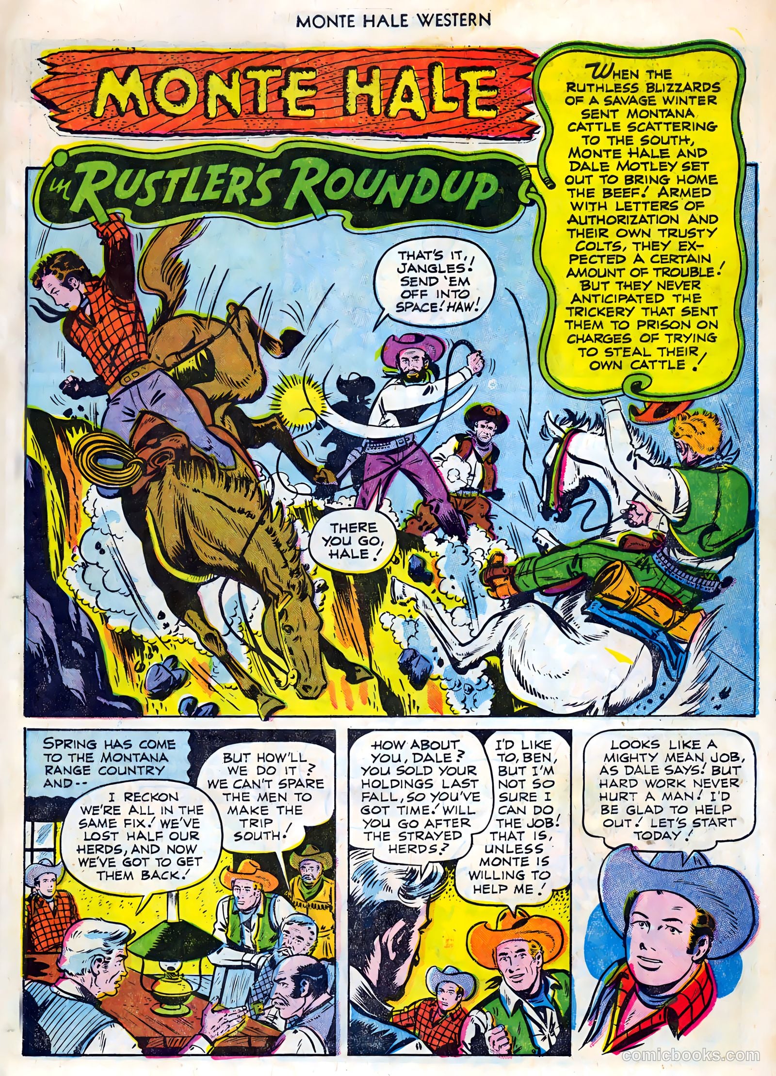 Monte Hale Western #86 (1955) — page 29 of 36