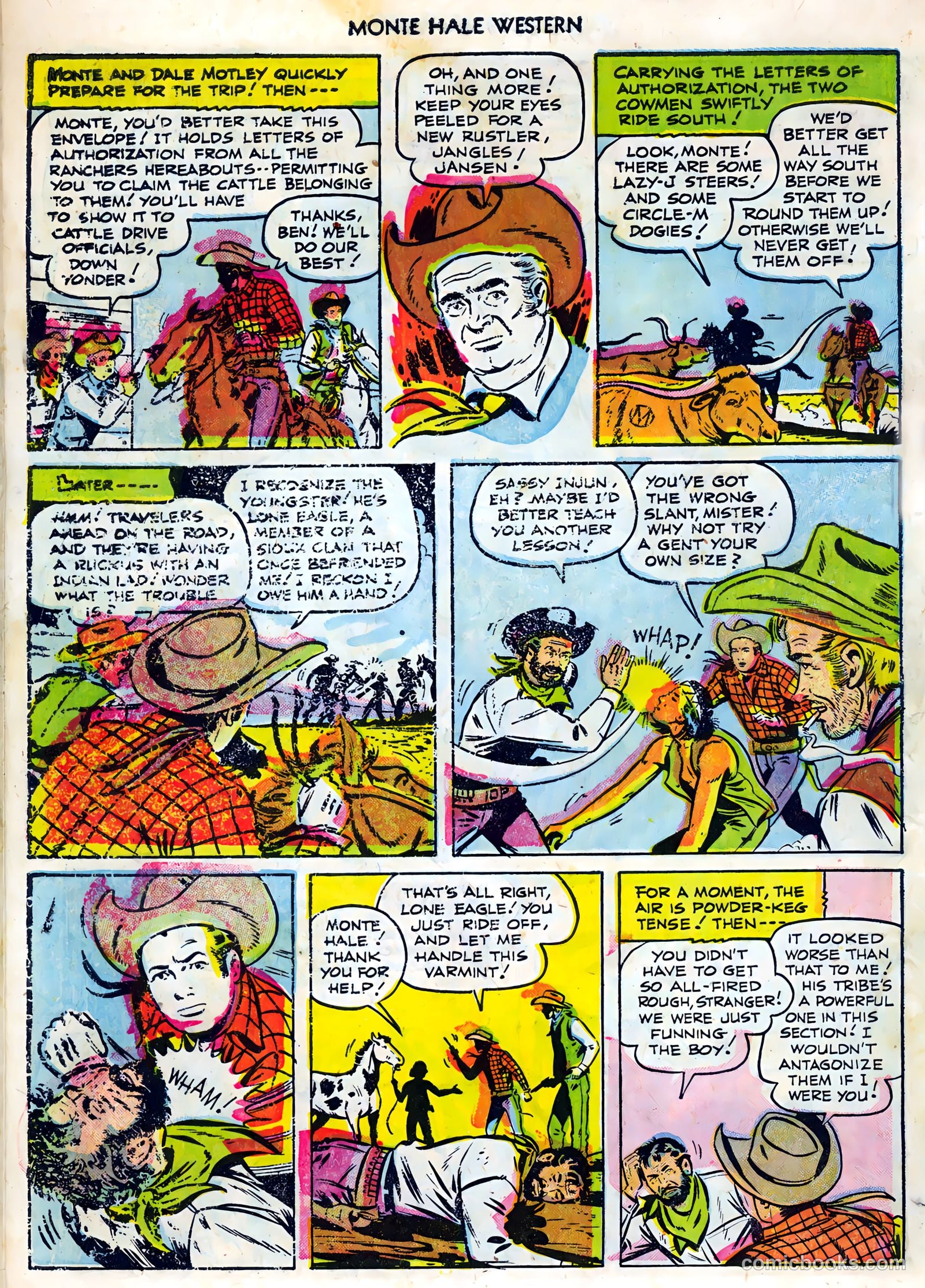 Monte Hale Western #86 (1955) — page 30 of 36
