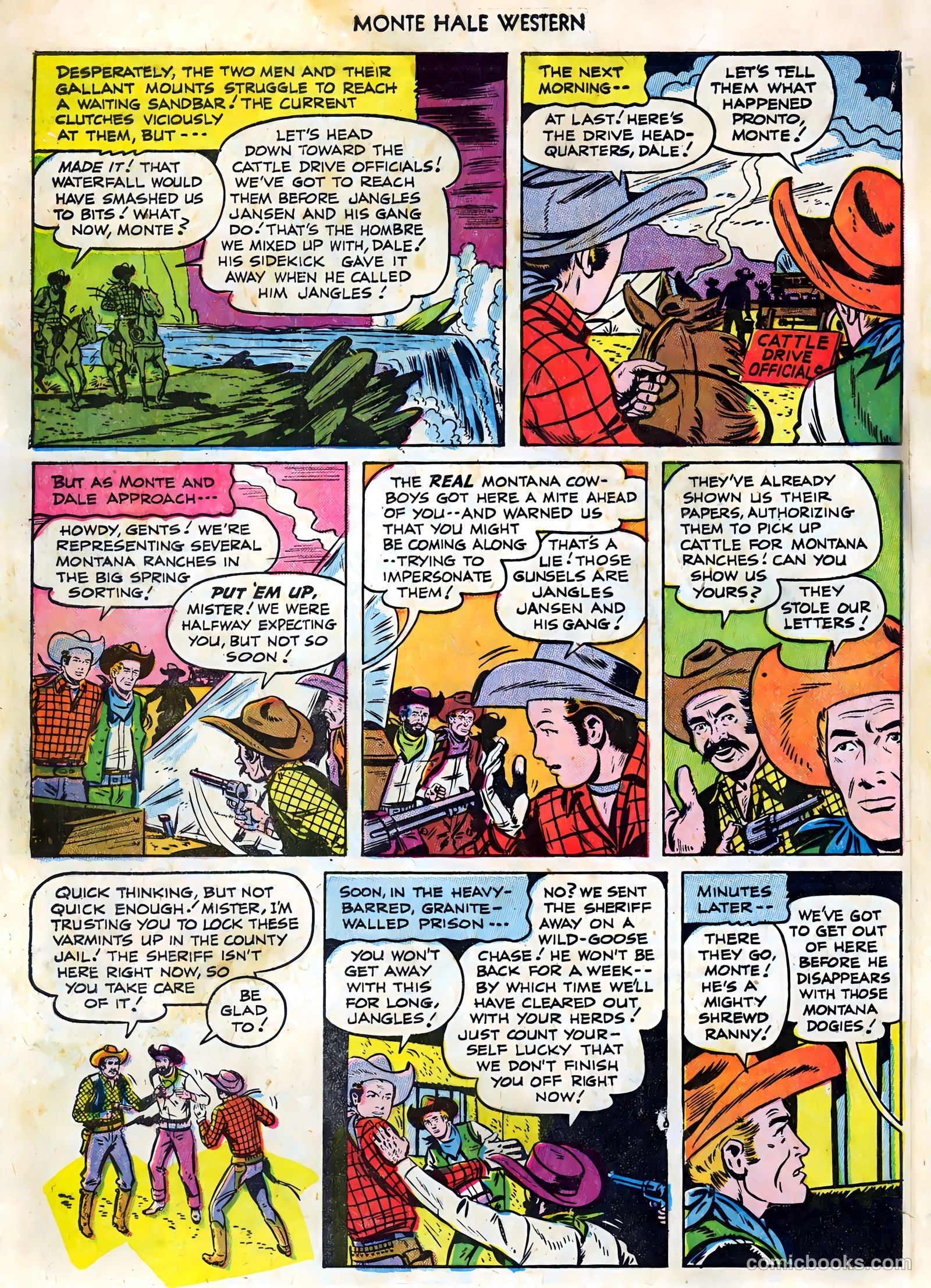 Monte Hale Western #86 (1955) — page 32 of 36