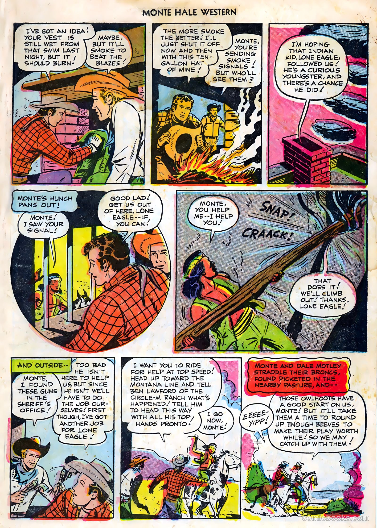 Monte Hale Western #86 (1955) — page 33 of 36