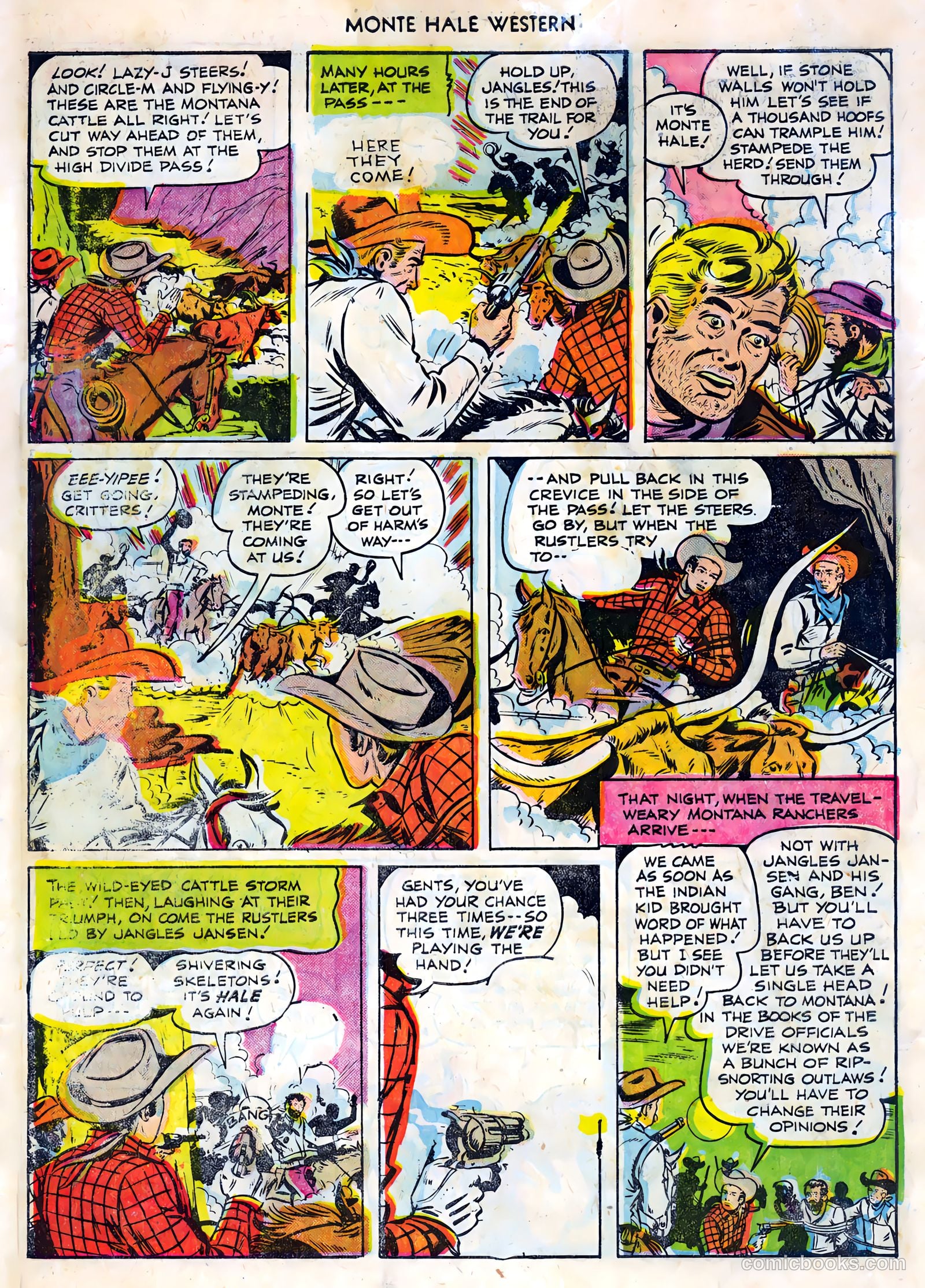 Monte Hale Western #86 (1955) — page 34 of 36