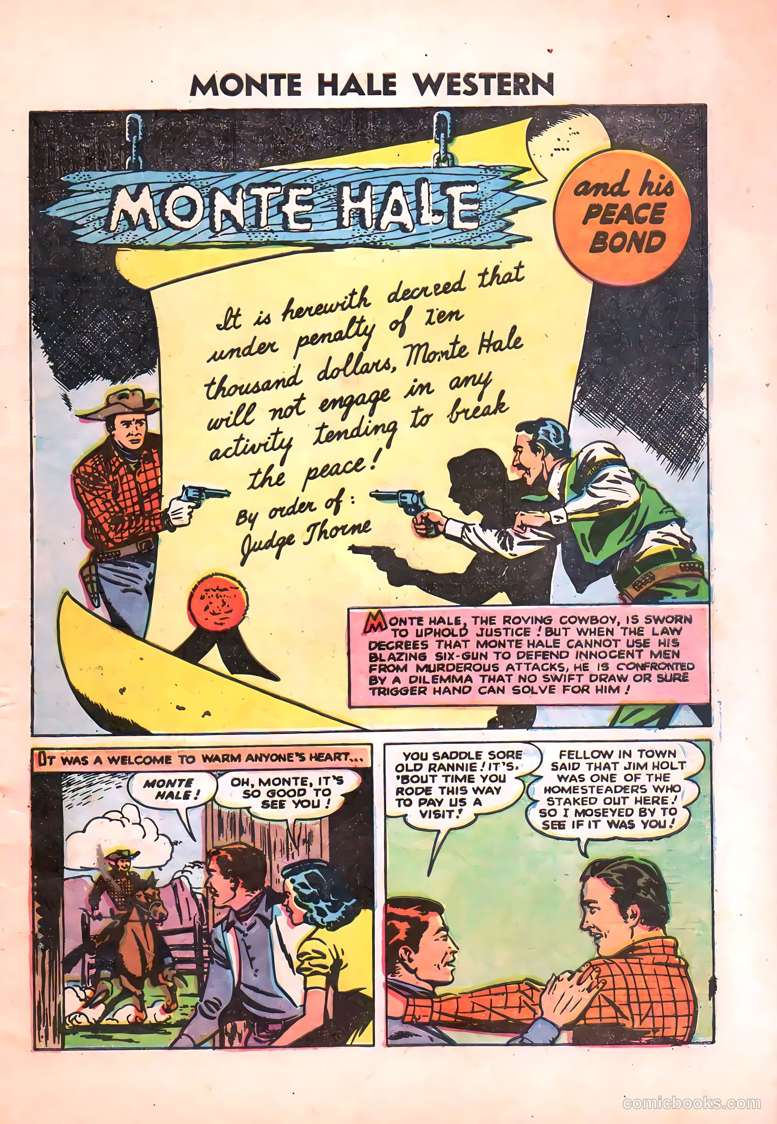 Monte Hale Western #87 (1955) — page 4 of 37