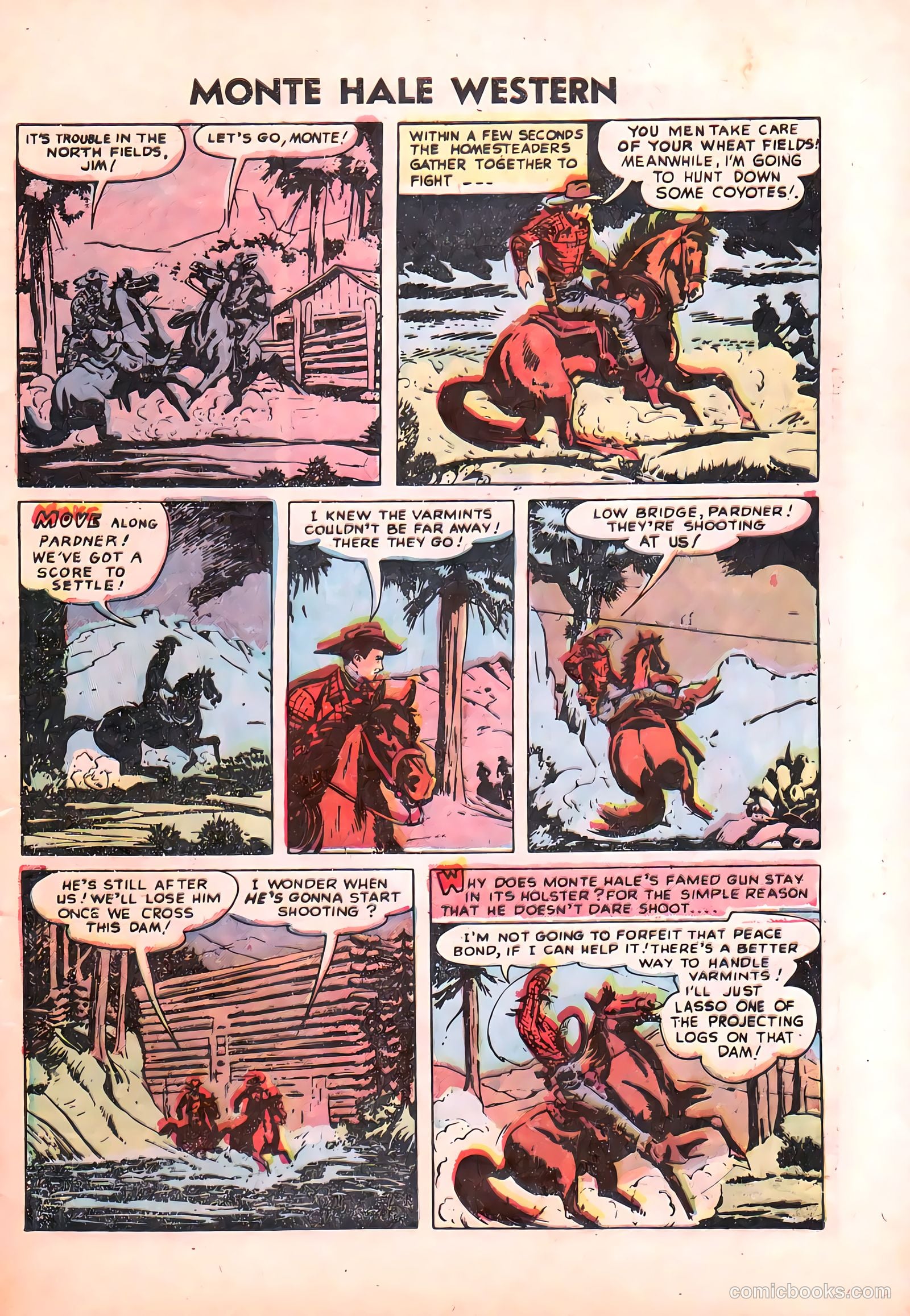 Monte Hale Western #87 (1955) — page 10 of 37