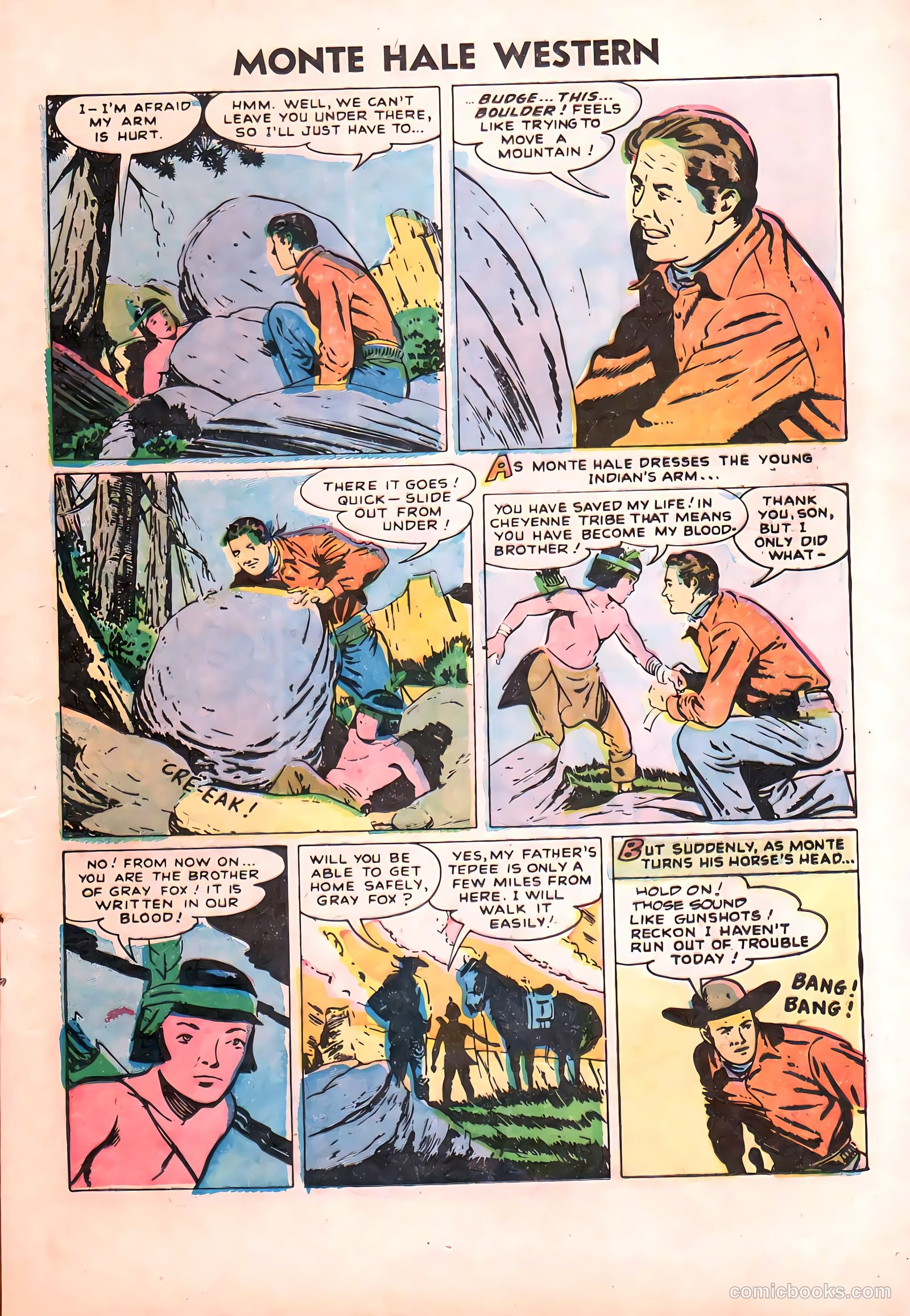 Monte Hale Western #87 (1955) — page 14 of 37