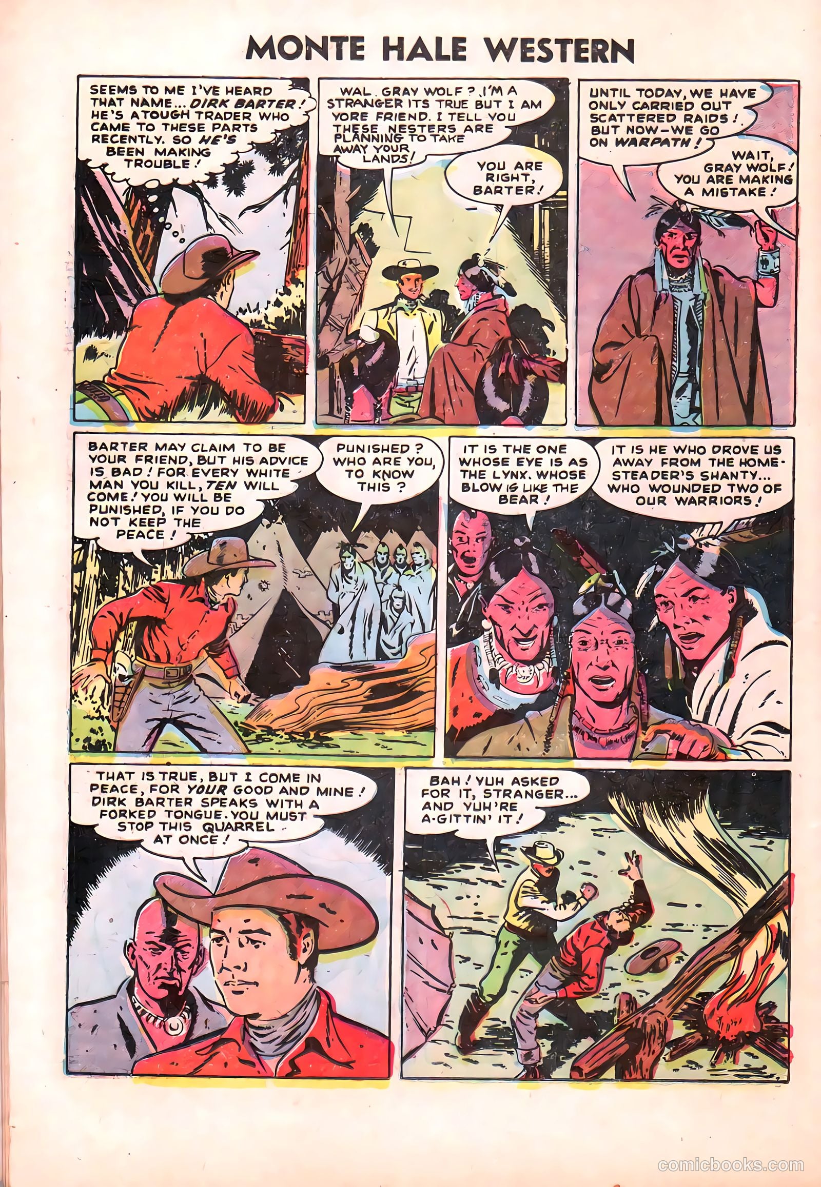 Monte Hale Western #87 (1955) — page 17 of 37