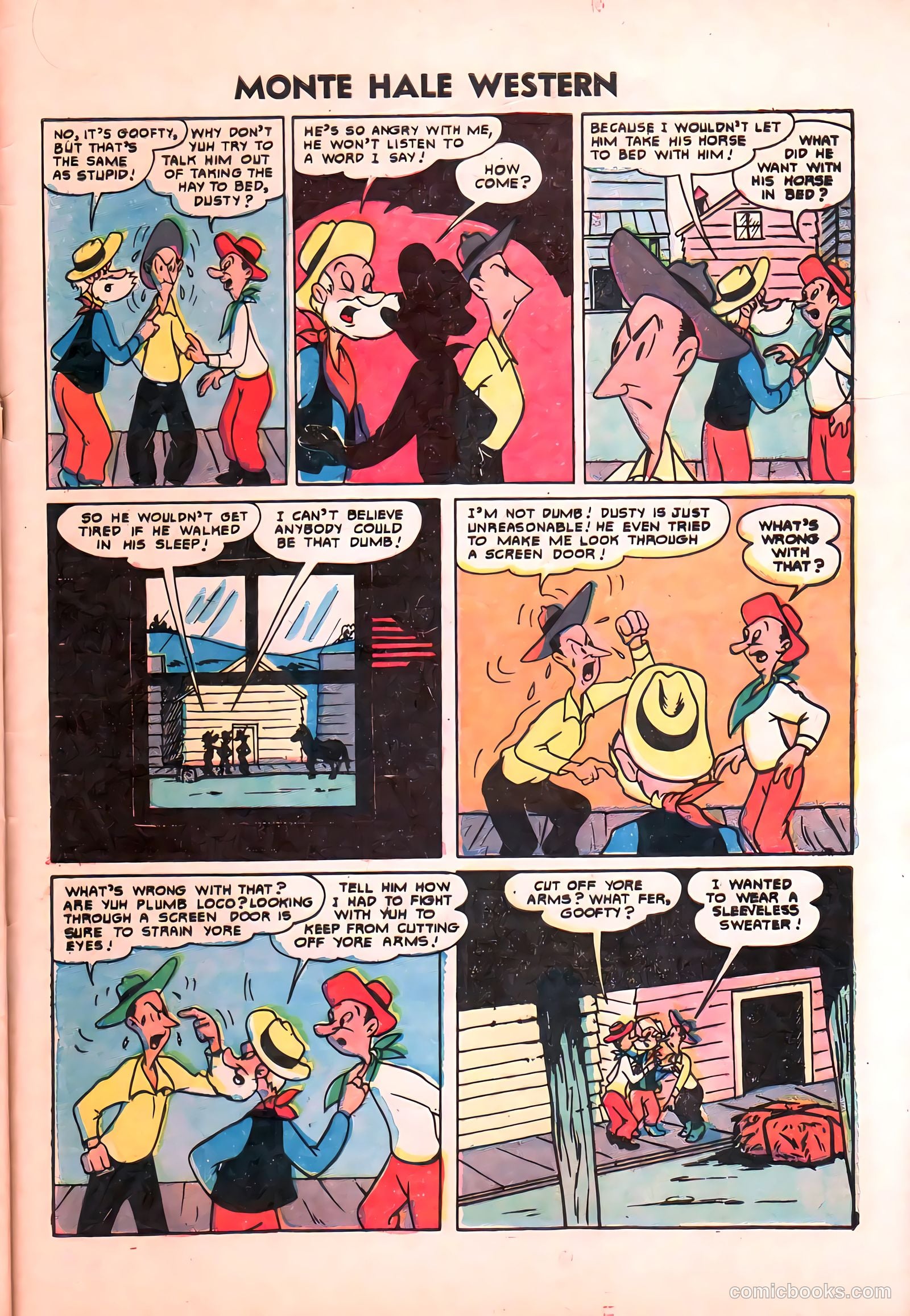 Monte Hale Western #87 (1955) — page 34 of 37
