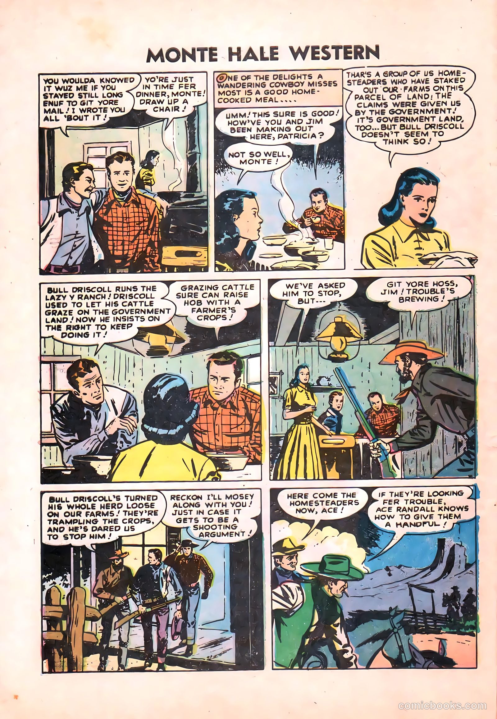 Monte Hale Western #87 (1955) — page 5 of 37