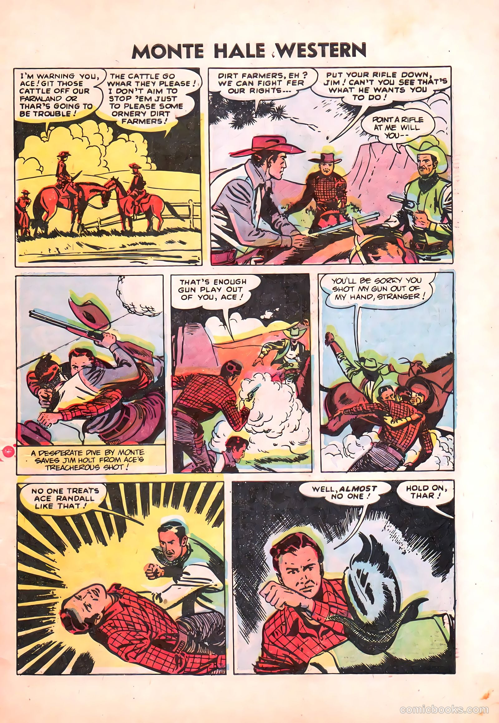 Monte Hale Western #87 (1955) — page 6 of 37