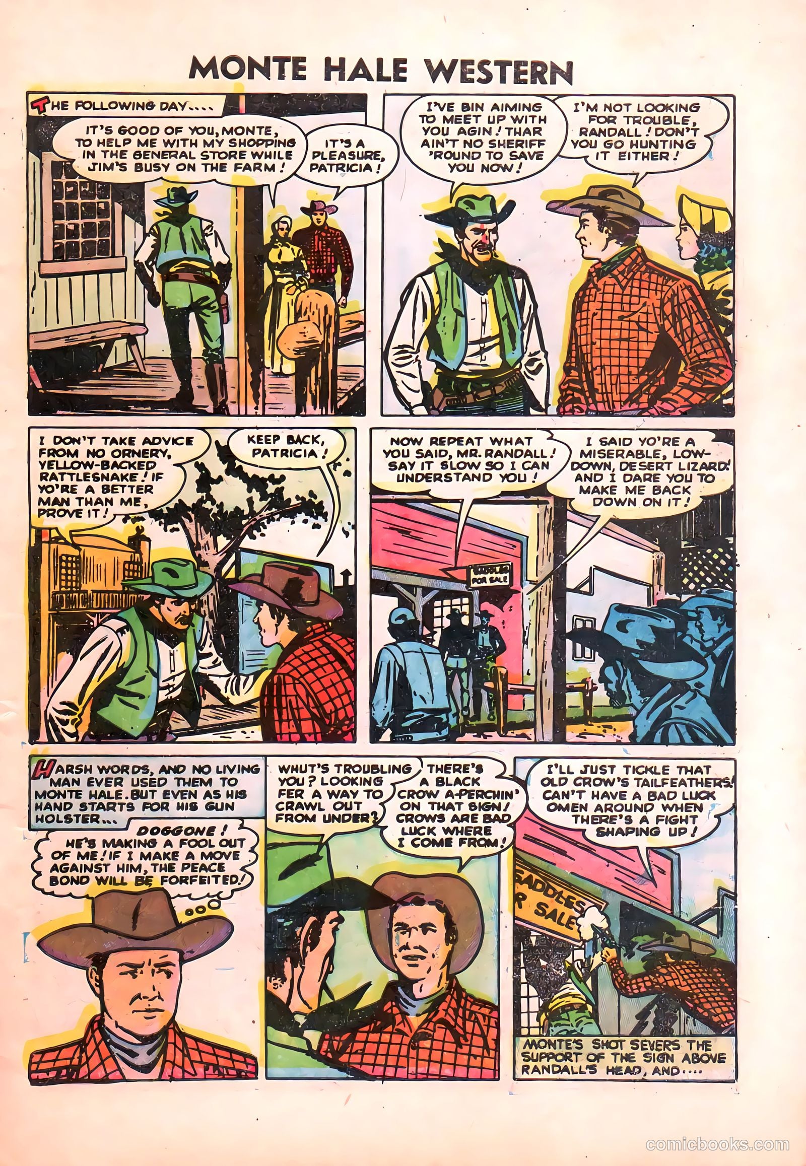 Monte Hale Western #87 (1955) — page 8 of 37