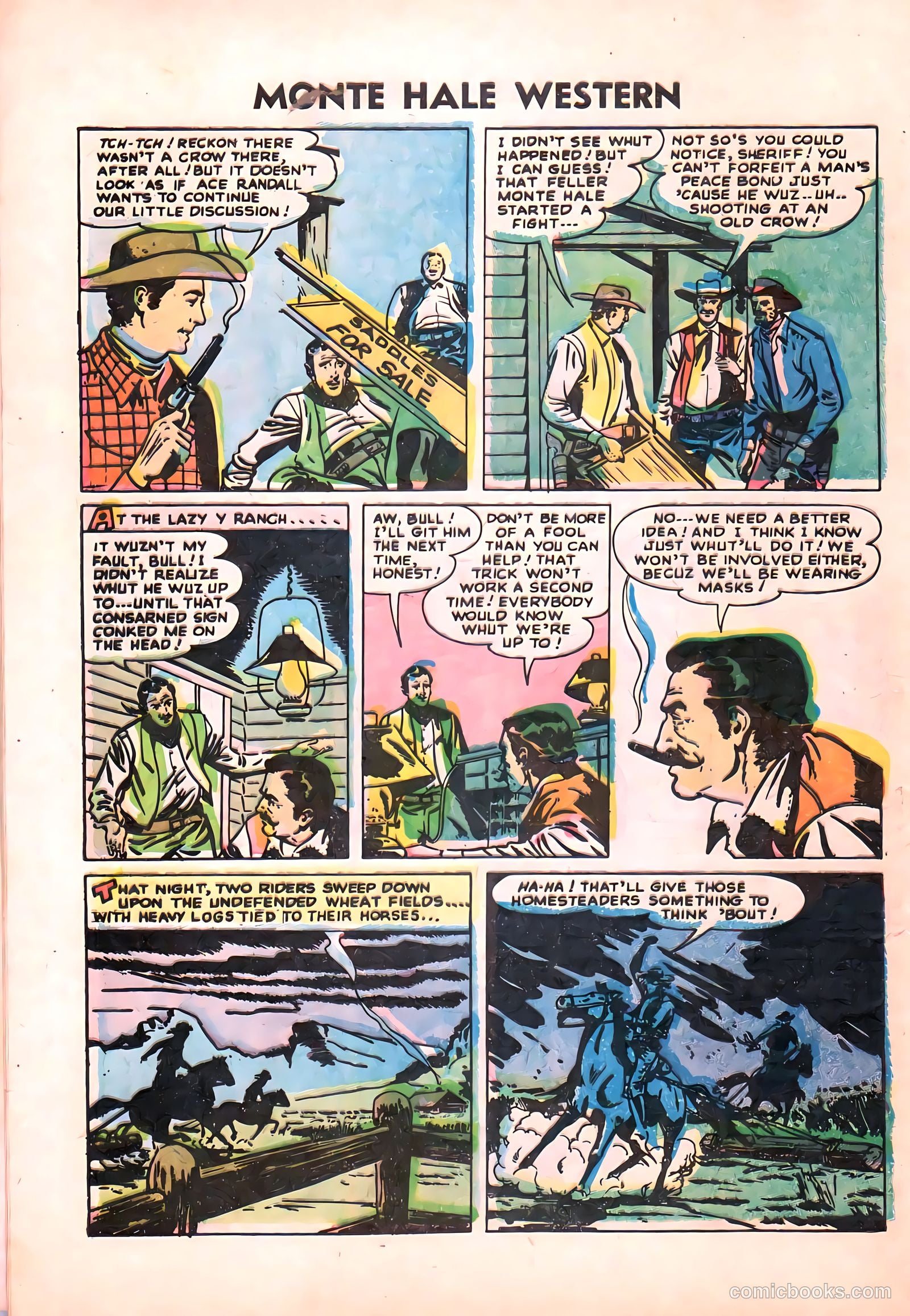 Monte Hale Western #87 (1955) — page 9 of 37