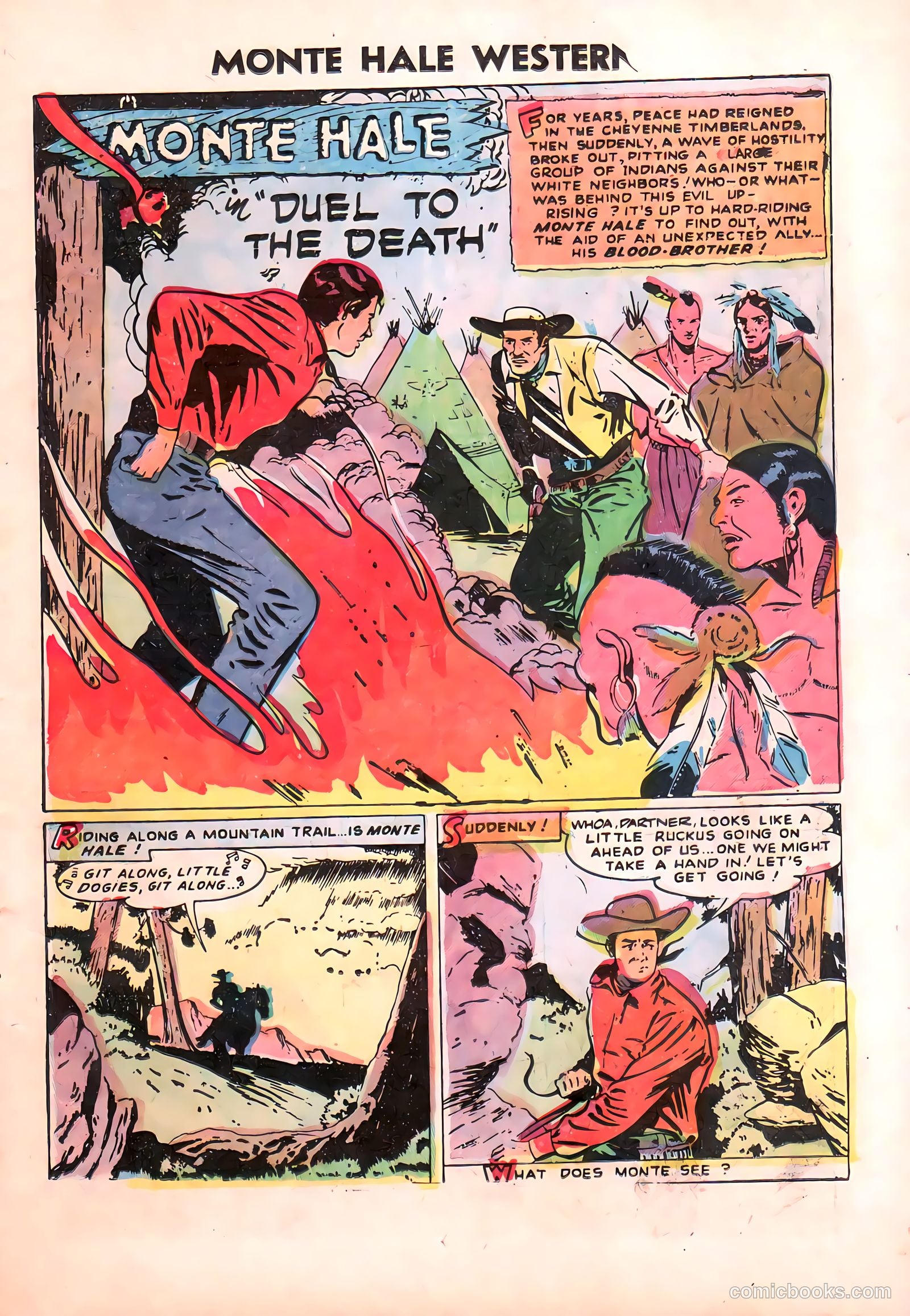 Monte Hale Western #87 (1955) — page 12 of 37
