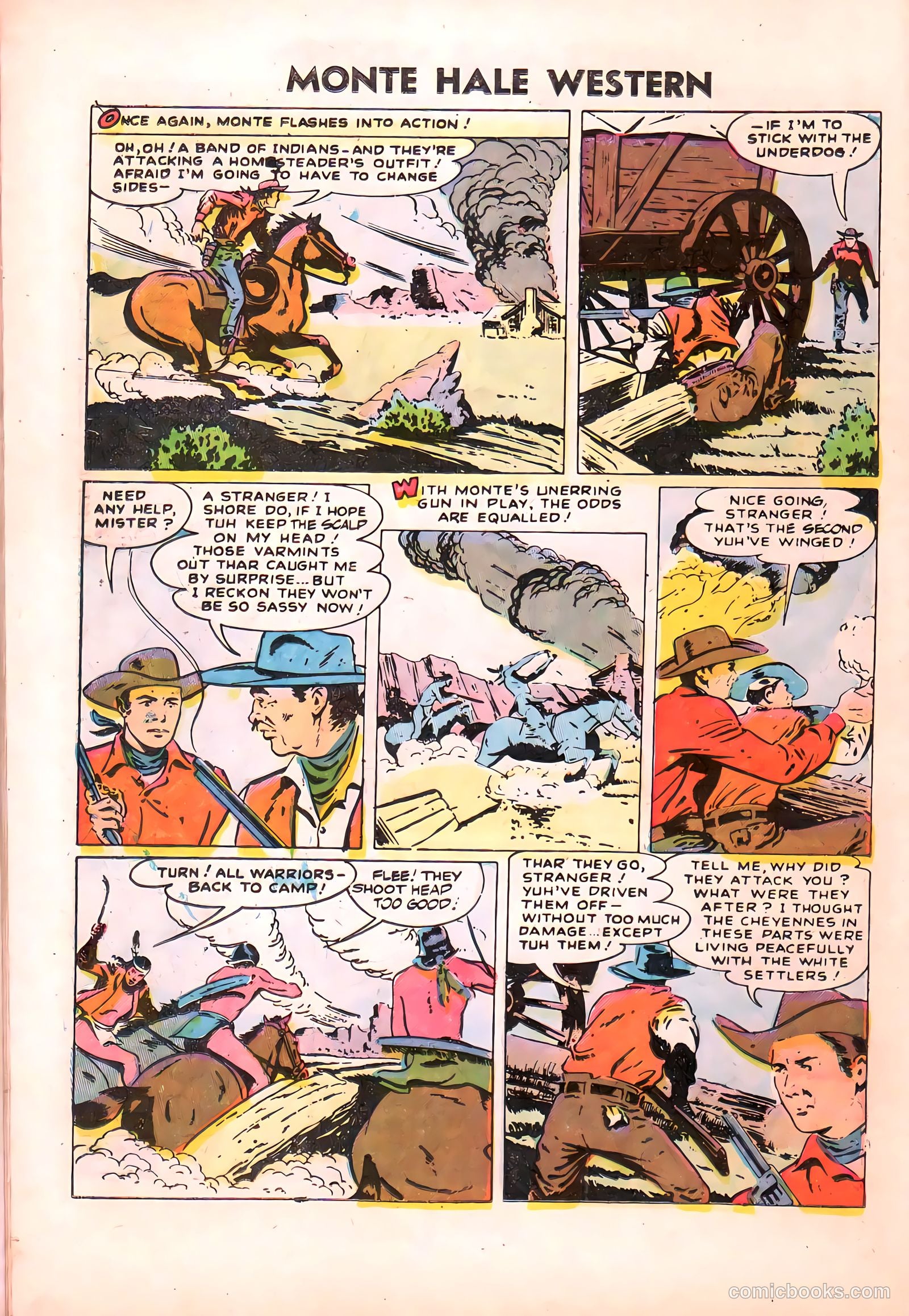 Monte Hale Western #87 (1955) — page 15 of 37