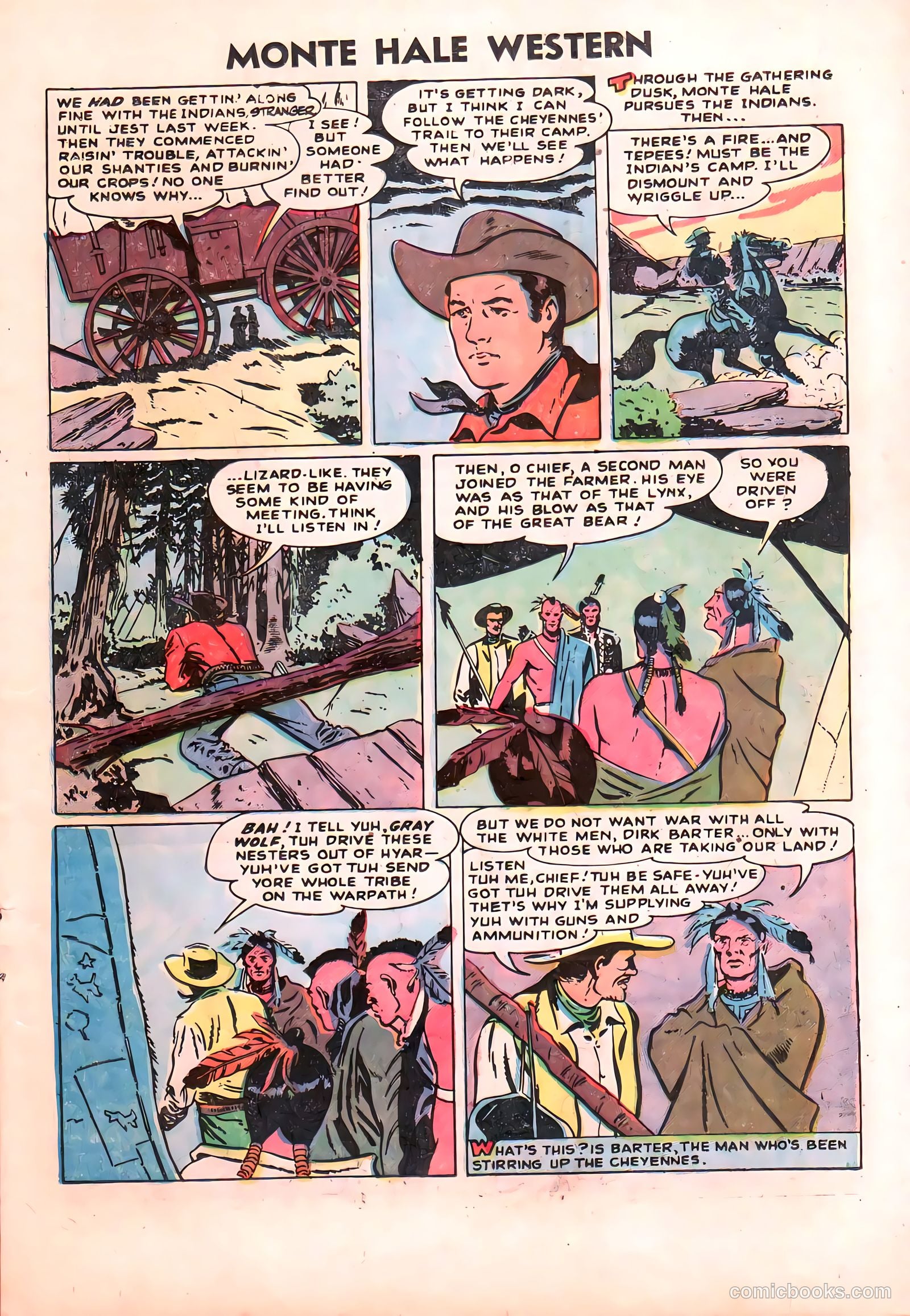 Monte Hale Western #87 (1955) — page 16 of 37