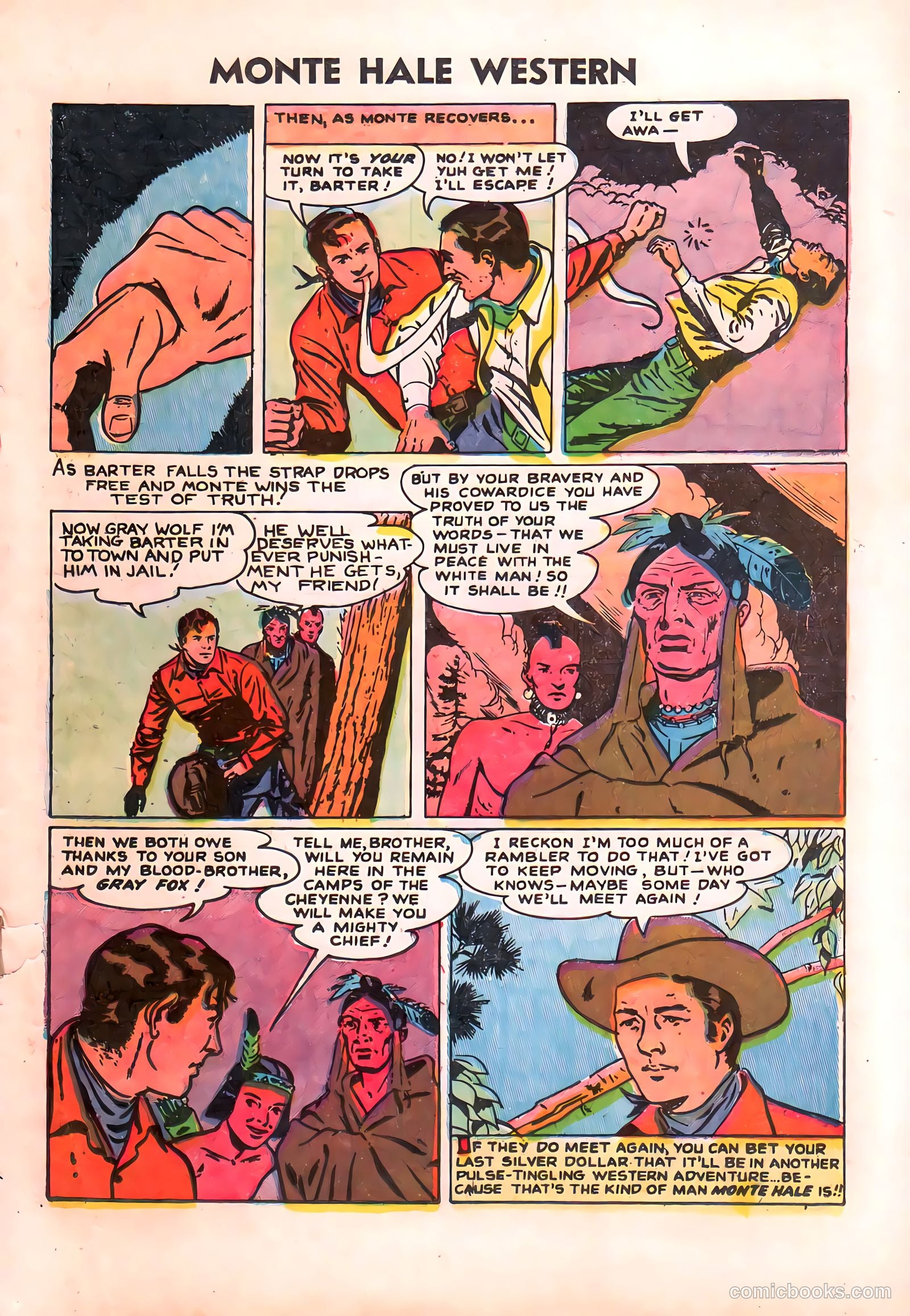 Monte Hale Western #87 (1955) — page 20 of 37