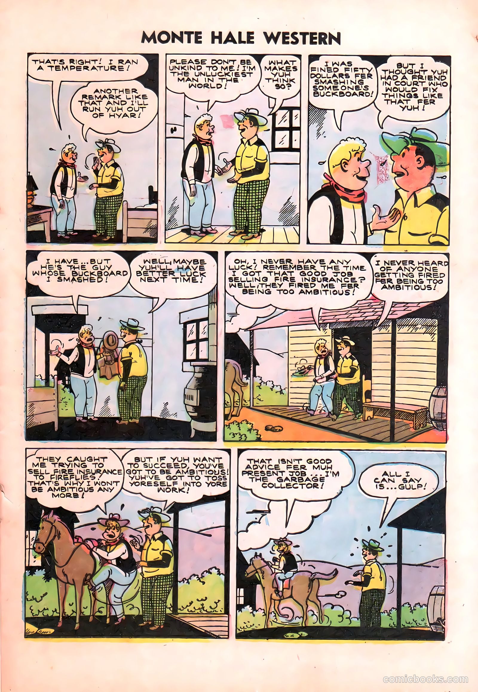 Monte Hale Western #87 (1955) — page 22 of 37