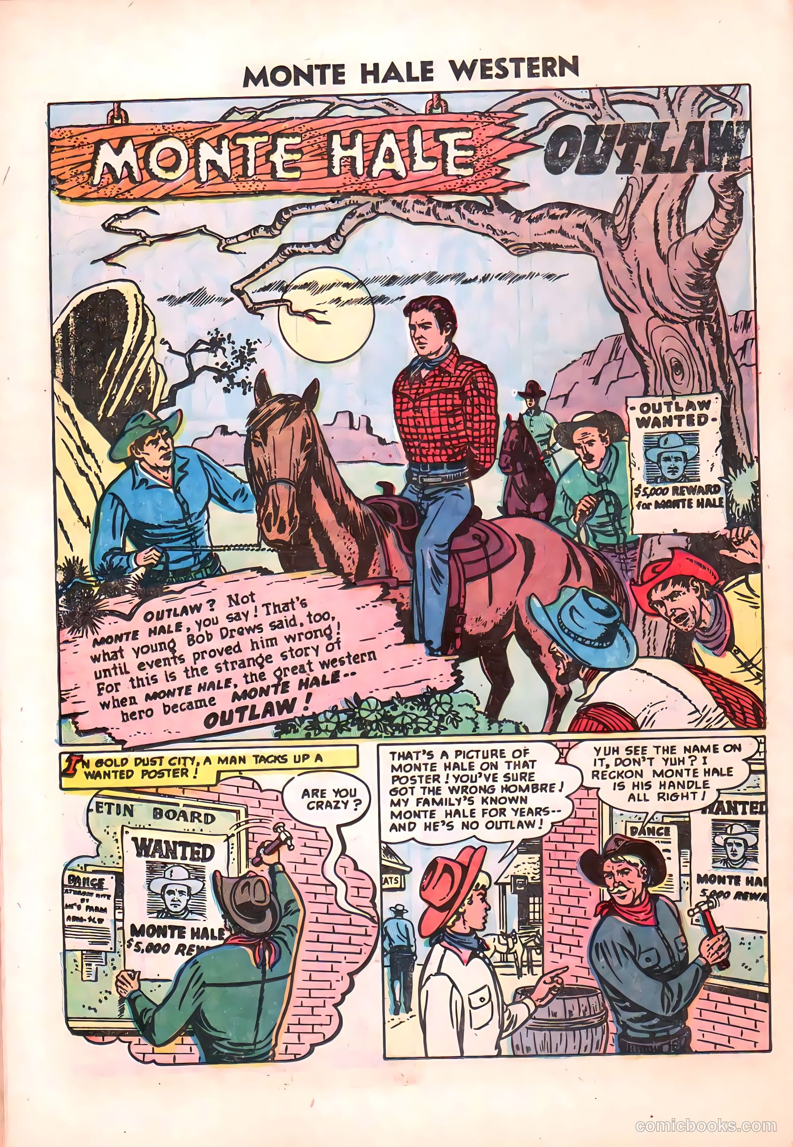 Monte Hale Western #87 (1955) — page 23 of 37
